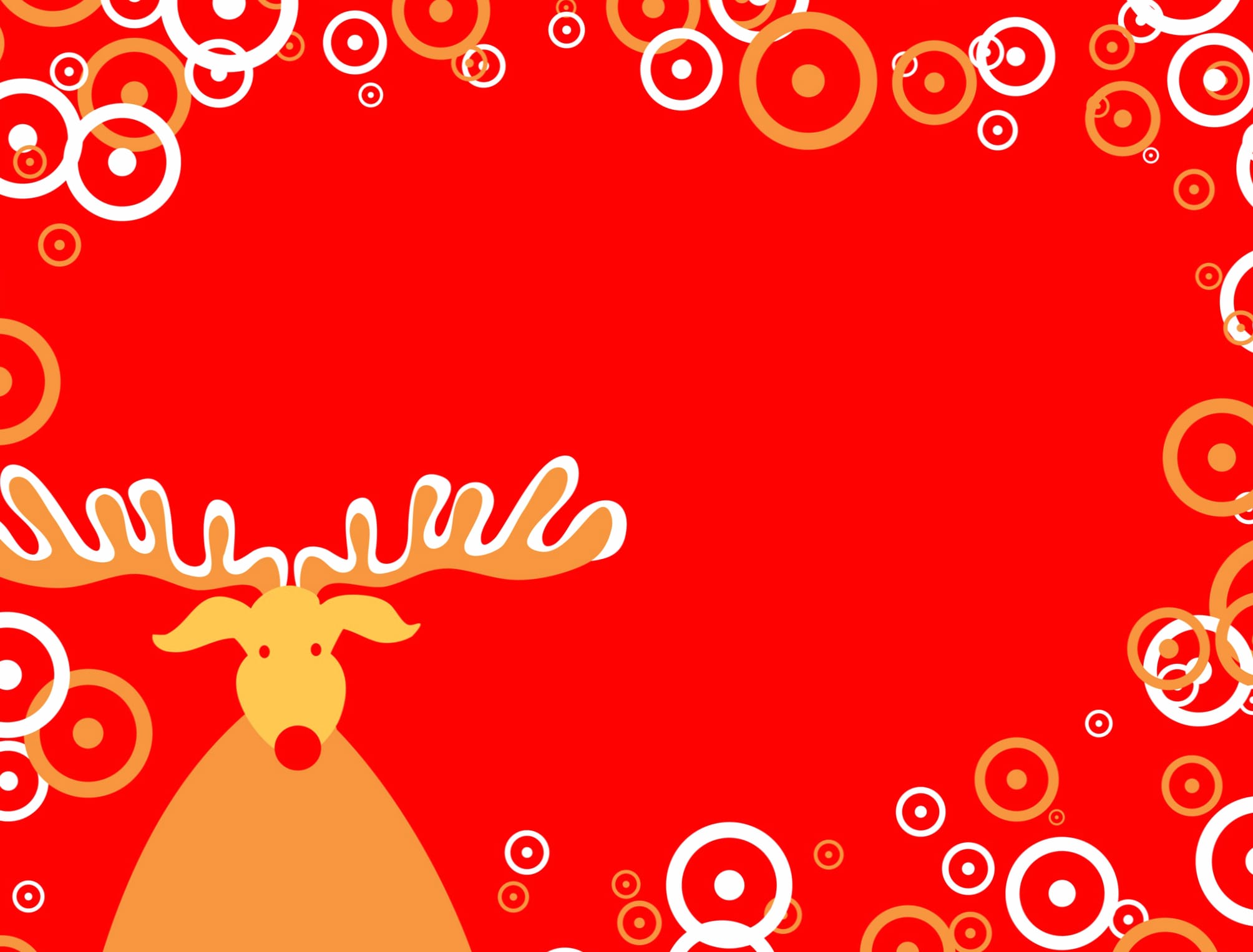 Circle Red Reindeer Holiday Christmas wallpapers HD quality