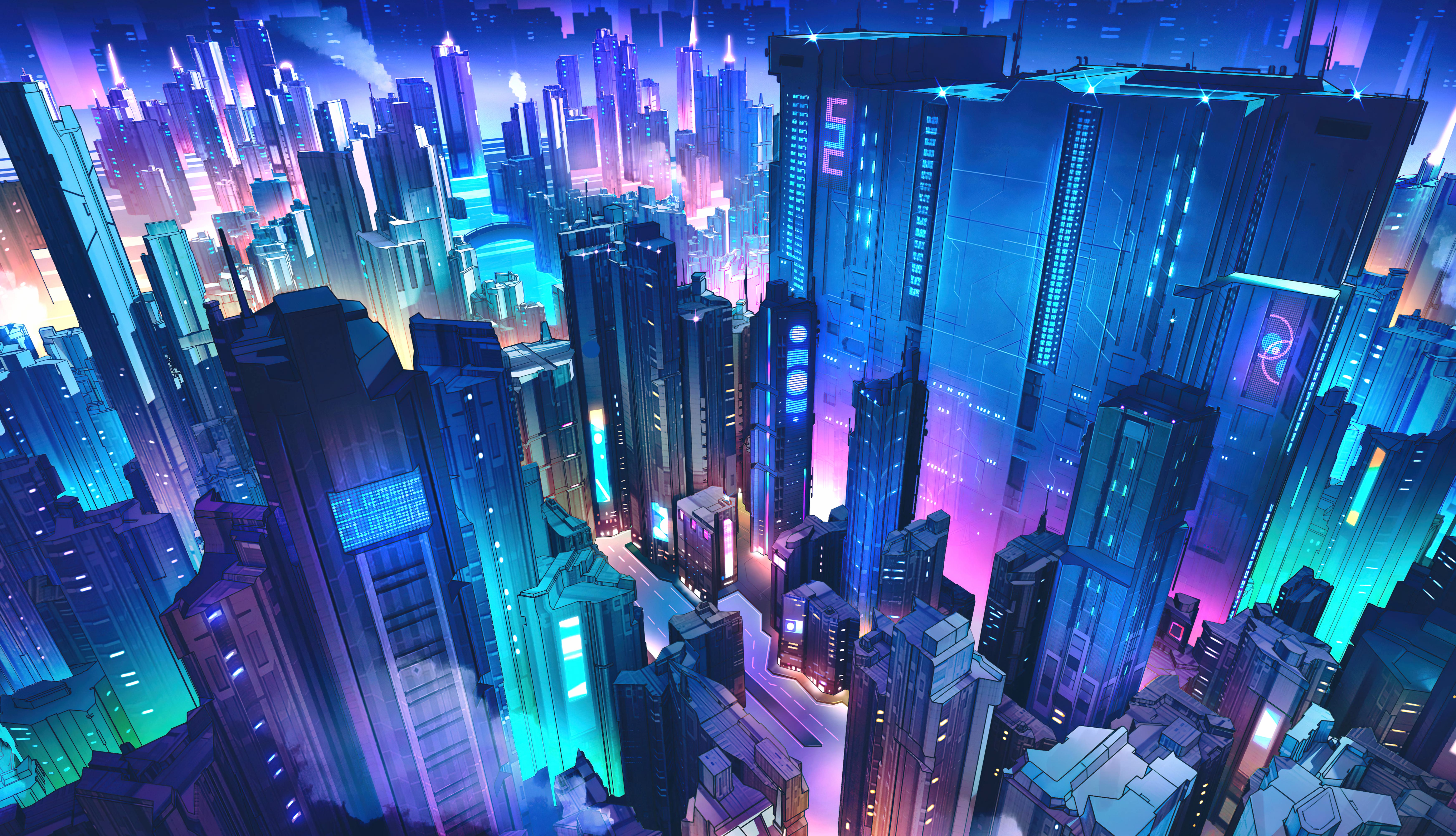 Cityscape Sci Fi City Sci Fi City 8k Ultra wallpapers HD quality