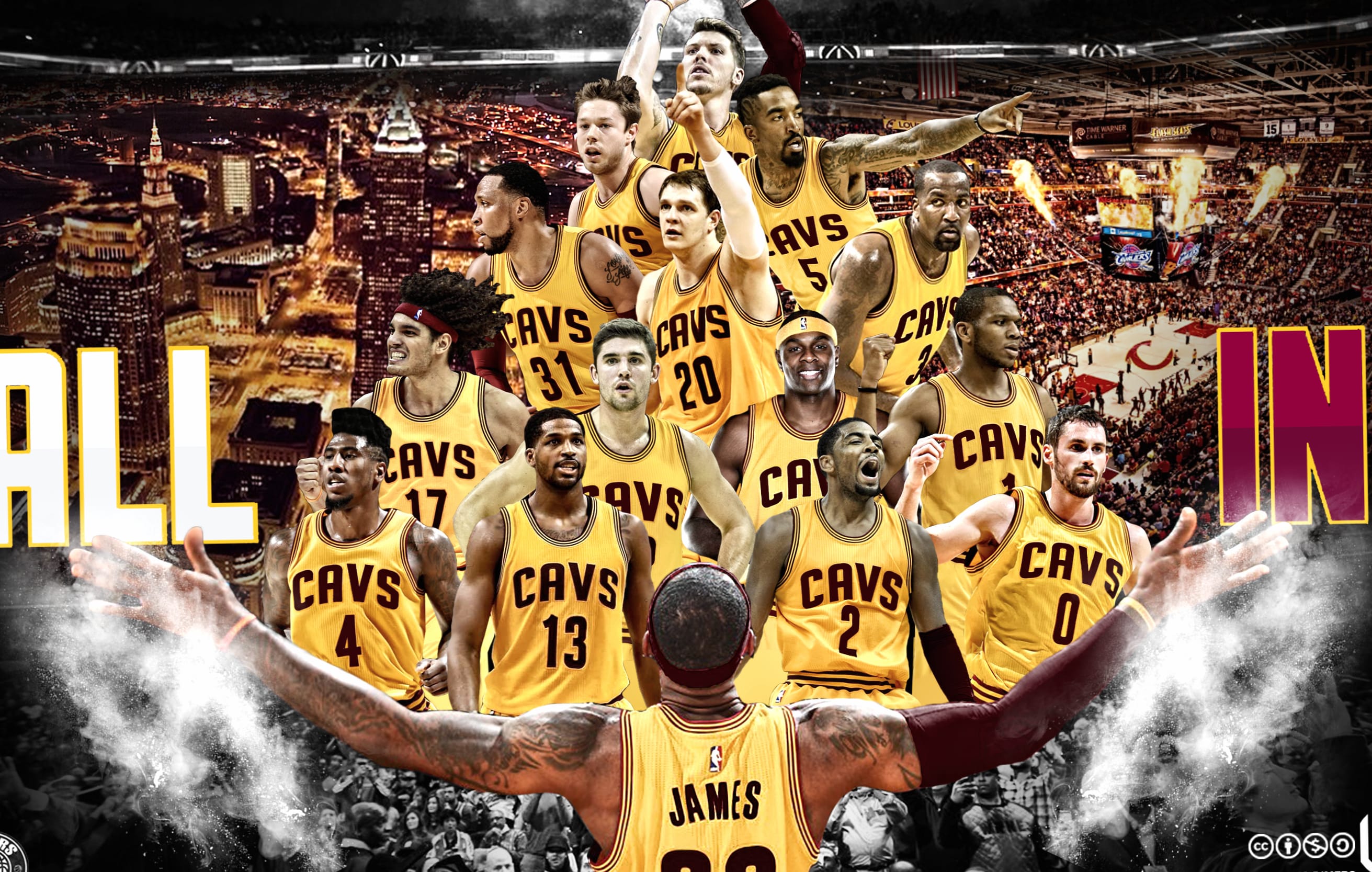 Cleveland Cavaliers HD Team Wallpaper - All In Theme at 1334 x 750 iPhone 7 size wallpapers HD quality