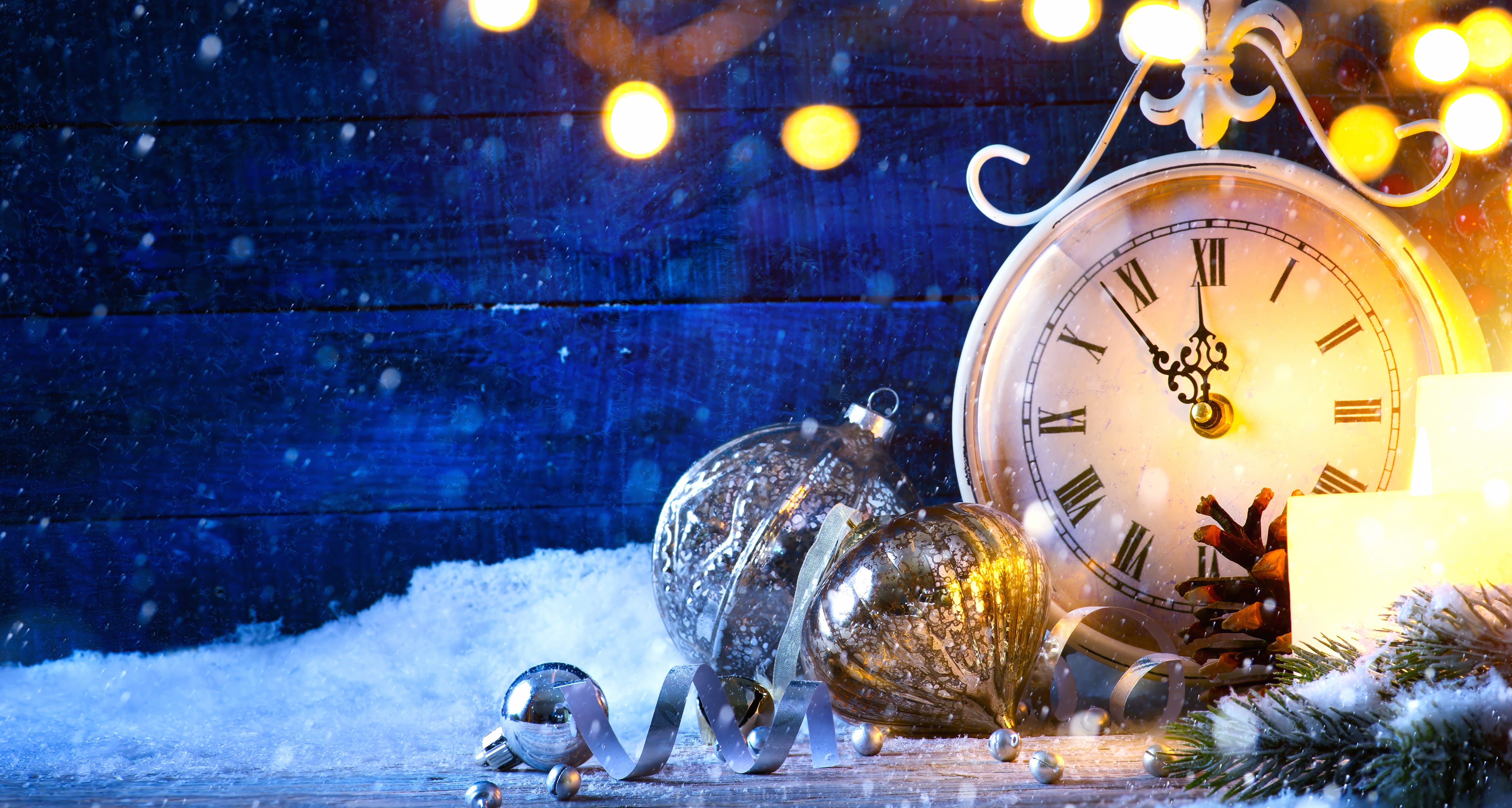 Clock Holiday New Year wallpapers HD quality