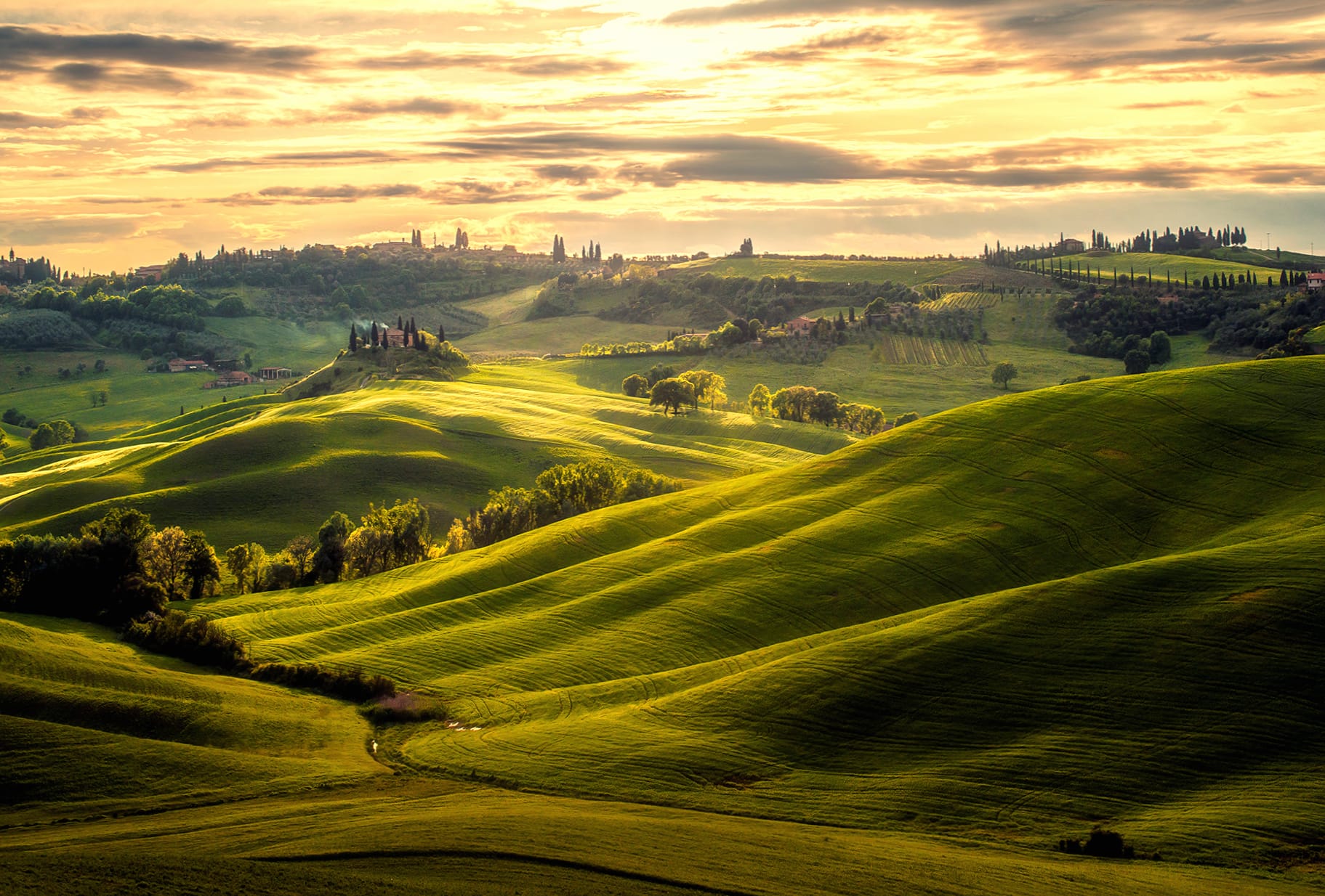 Cloud Green Italy Landscape Nature Photography Tuscany wallpapers HD quality