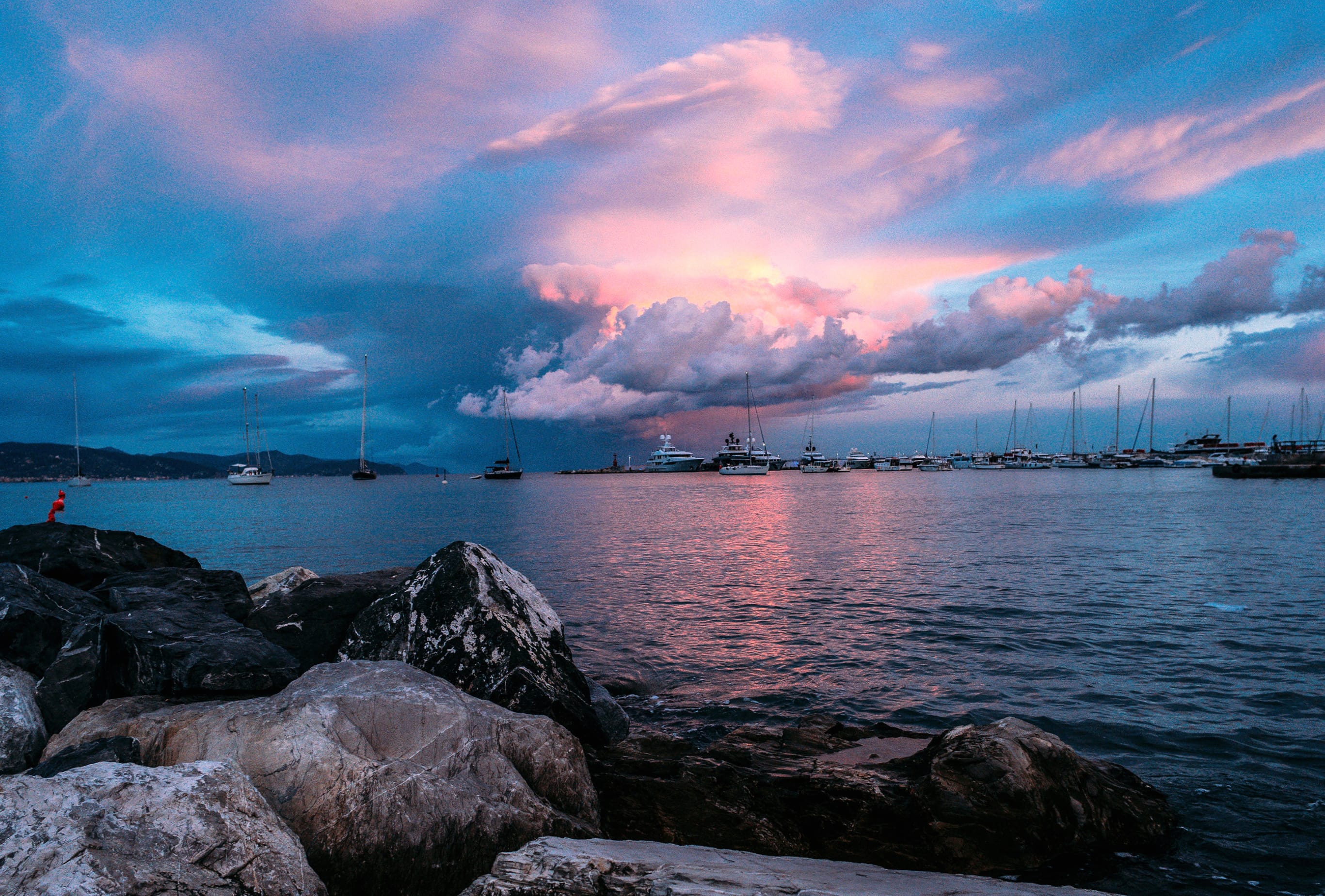 Cloud Sky Boat Sea Ocean Earth Photography Sunset wallpapers HD quality