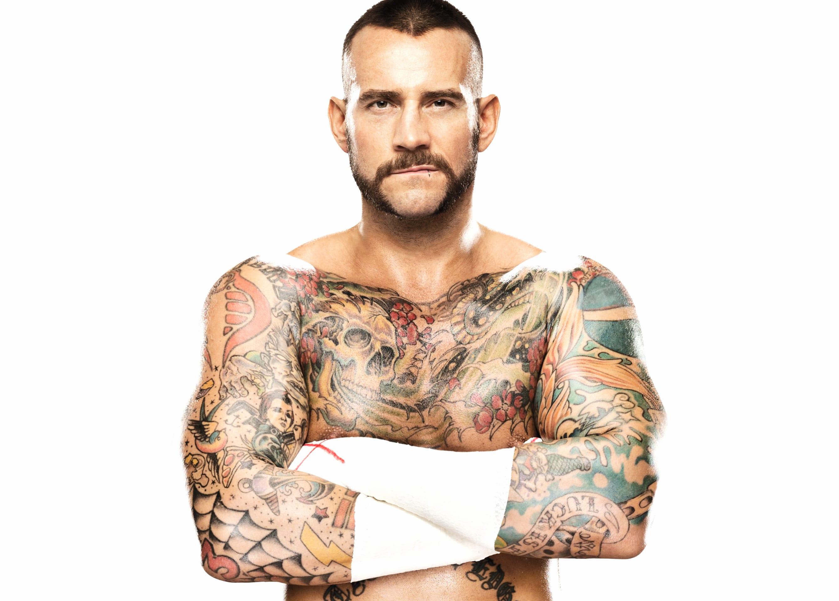 CM Punk Tattoo Wrestling Sports at 1152 x 864 size wallpapers HD quality