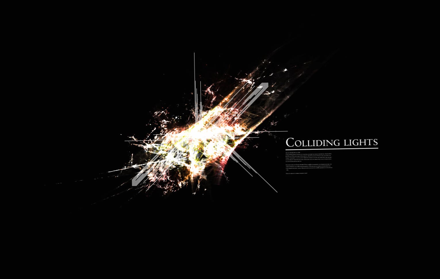 Colliding Lights Dark Abstract at 1334 x 750 iPhone 7 size wallpapers HD quality