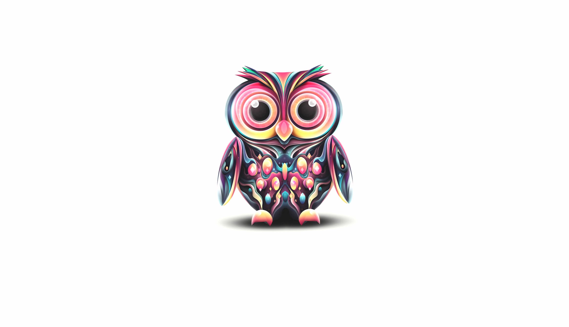 Colorful Psychedelic Owl wallpapers HD quality