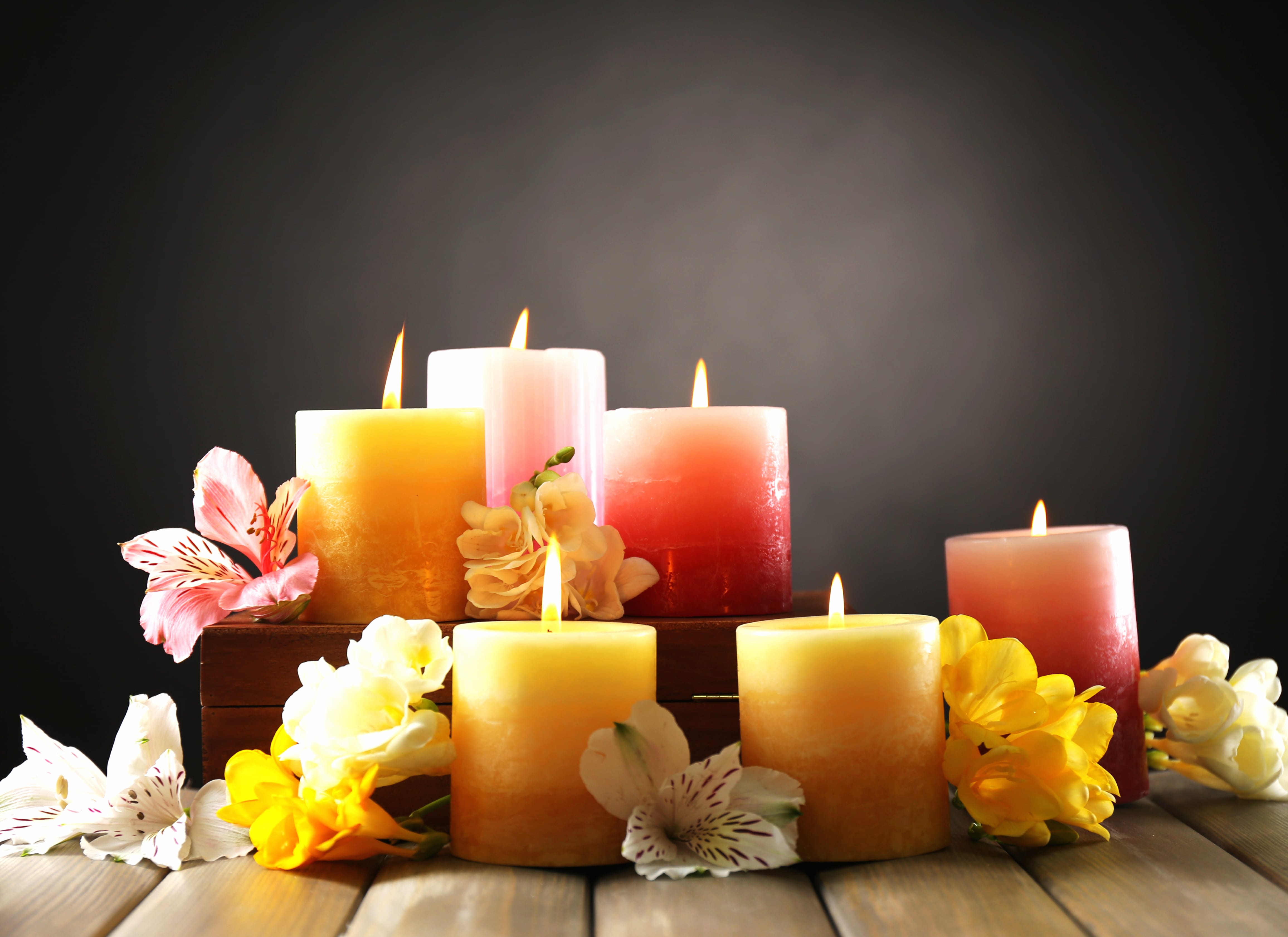 Colors Flame Flower Photography Candle at 1920 x 1080 HD size wallpapers HD quality