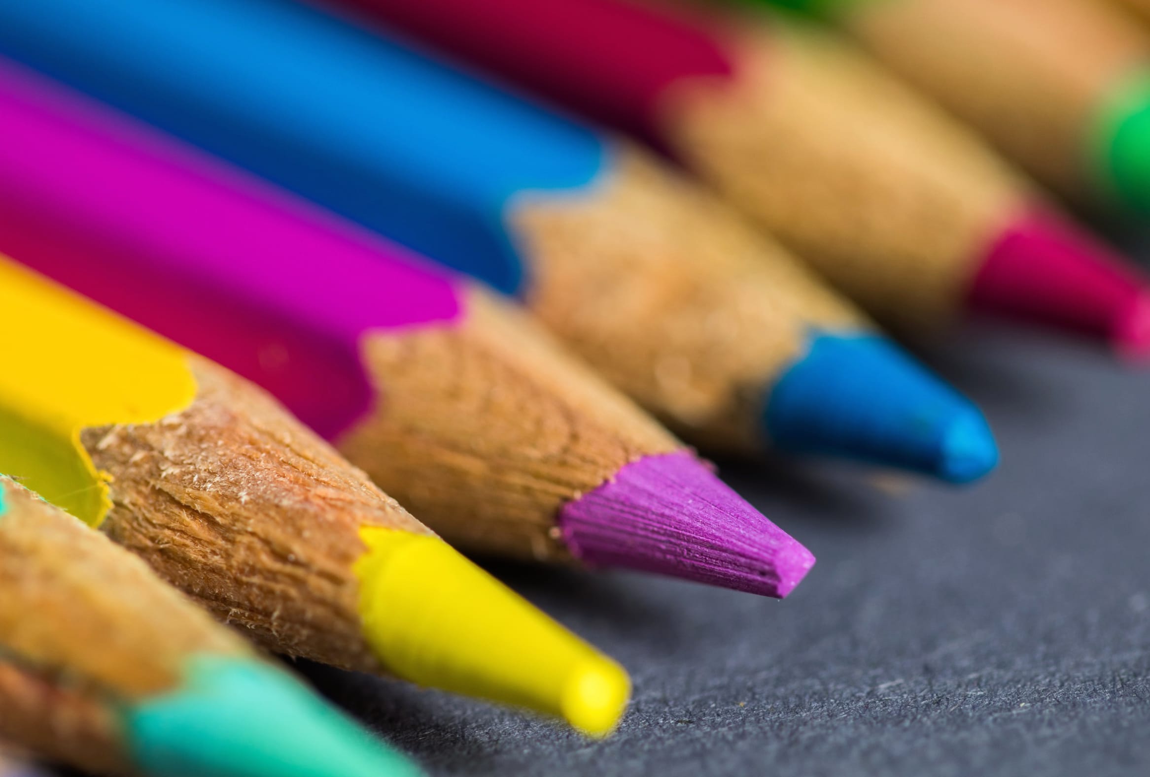 Colors Macro Photography Pencil at 2560 x 1440 HD size wallpapers HD quality