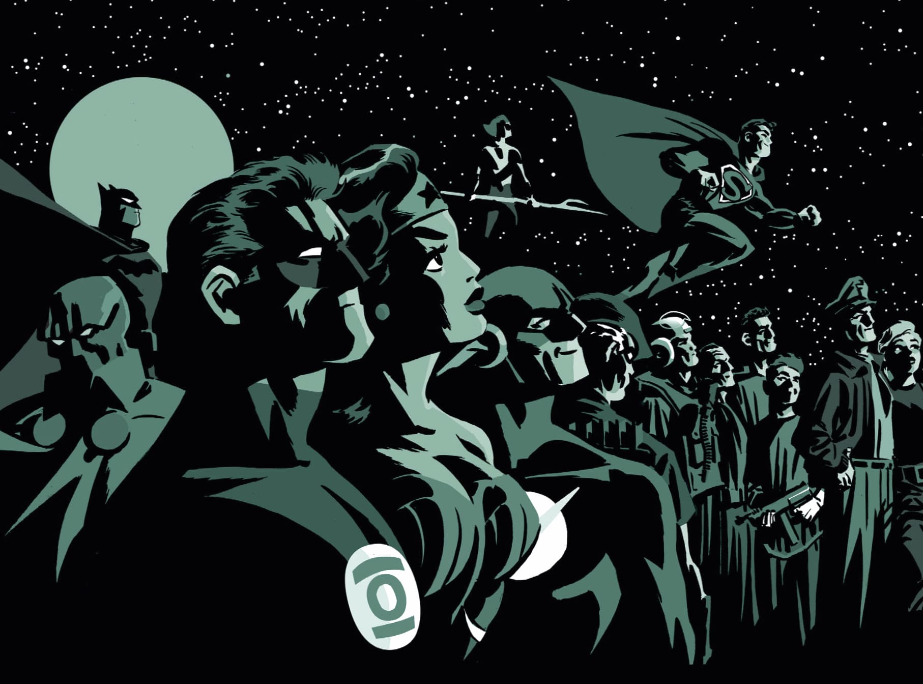 Comic DC The New Frontier at 1366 x 768 HD size wallpapers HD quality