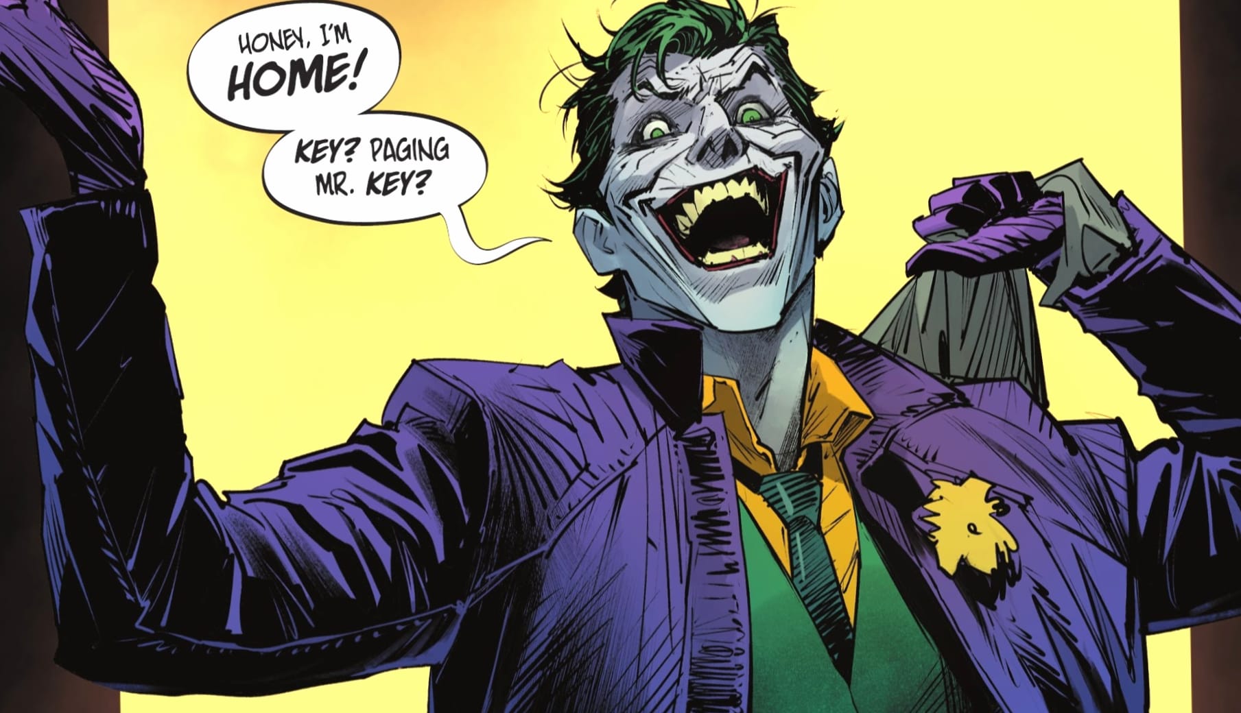 Comic Joker at 640 x 960 iPhone 4 size wallpapers HD quality