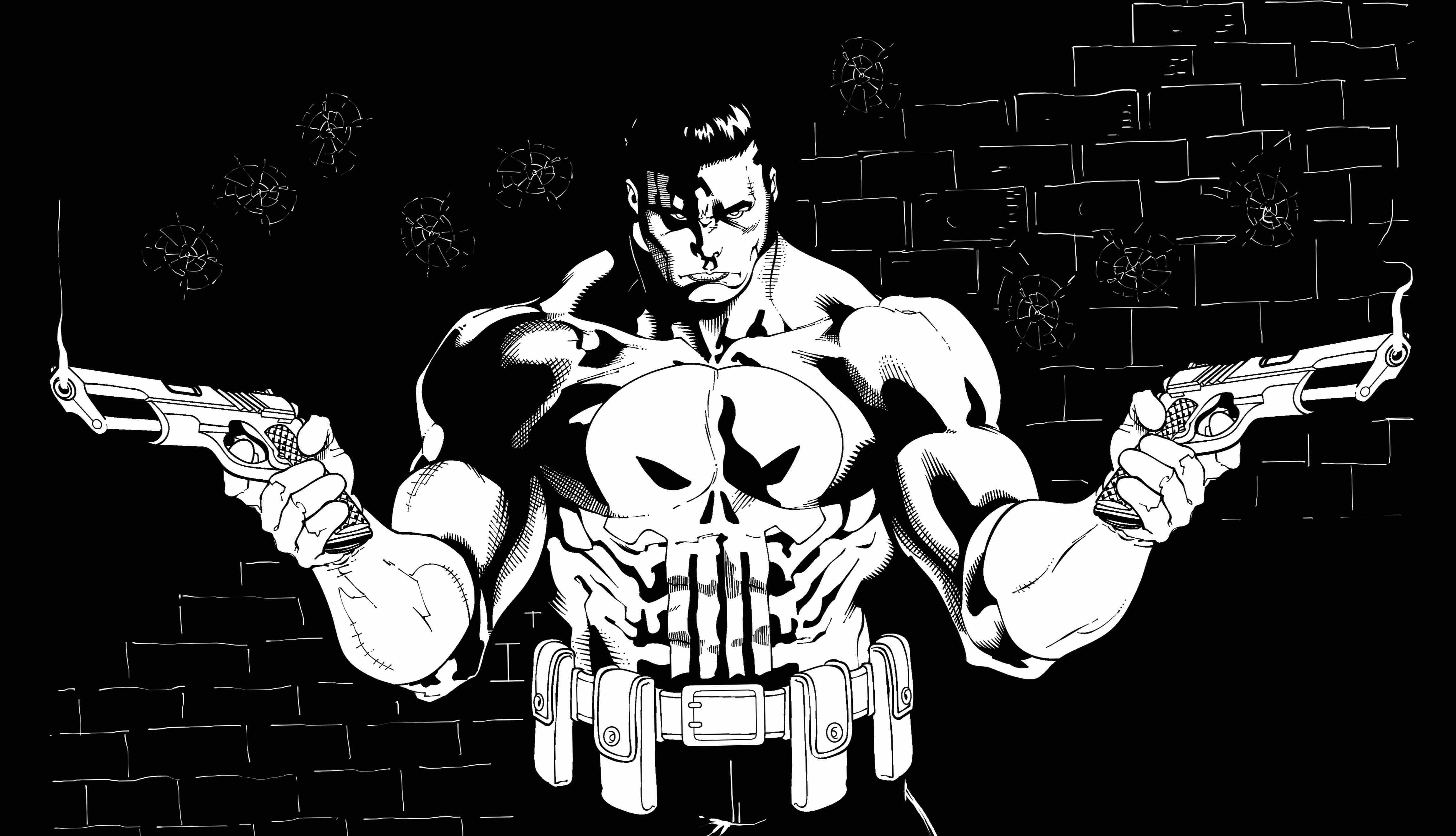 Comic Punisher at 1334 x 750 iPhone 7 size wallpapers HD quality