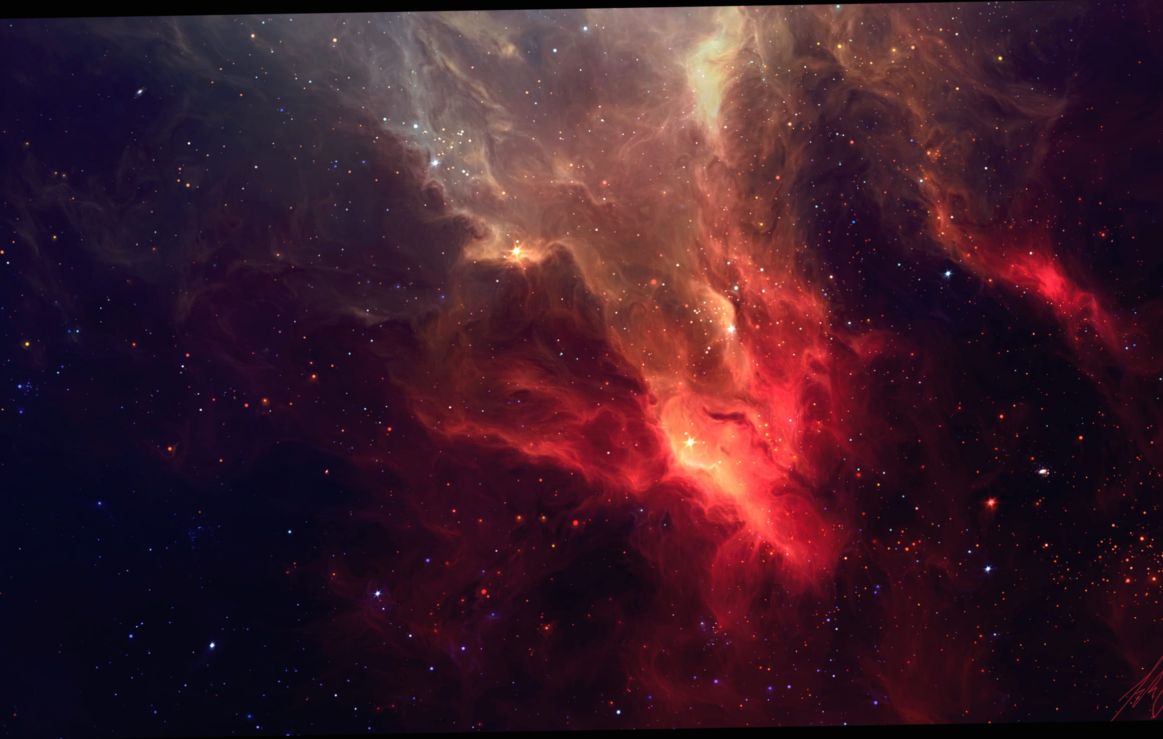 Cosmic Beauty of the Nebula in Deep Space wallpapers HD quality