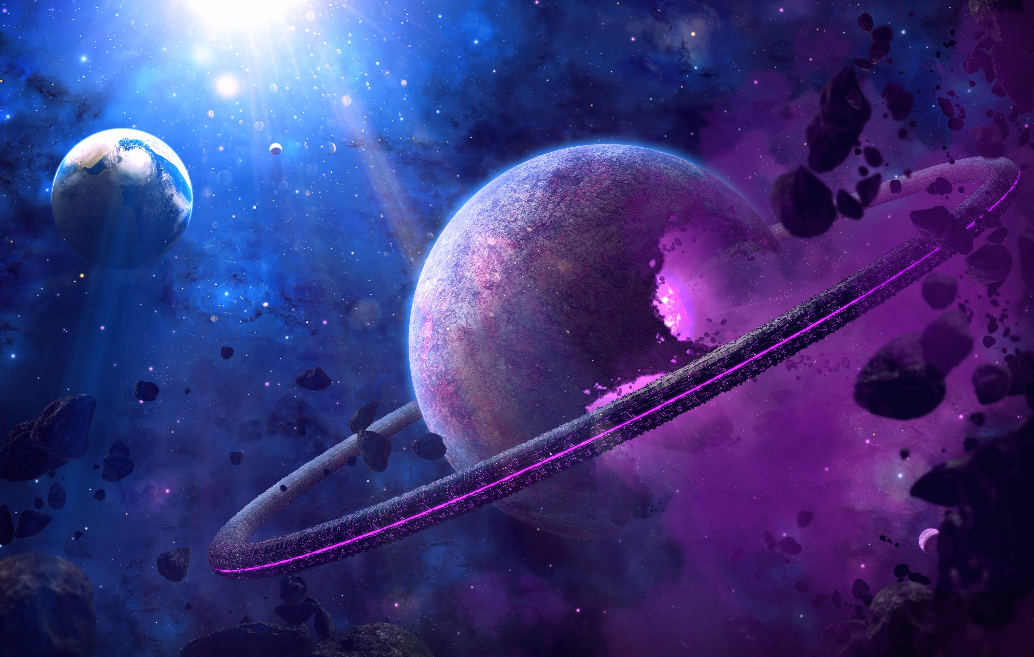 Cosmic Cataclysm HD Space Fantasy Wallpaper wallpapers HD quality