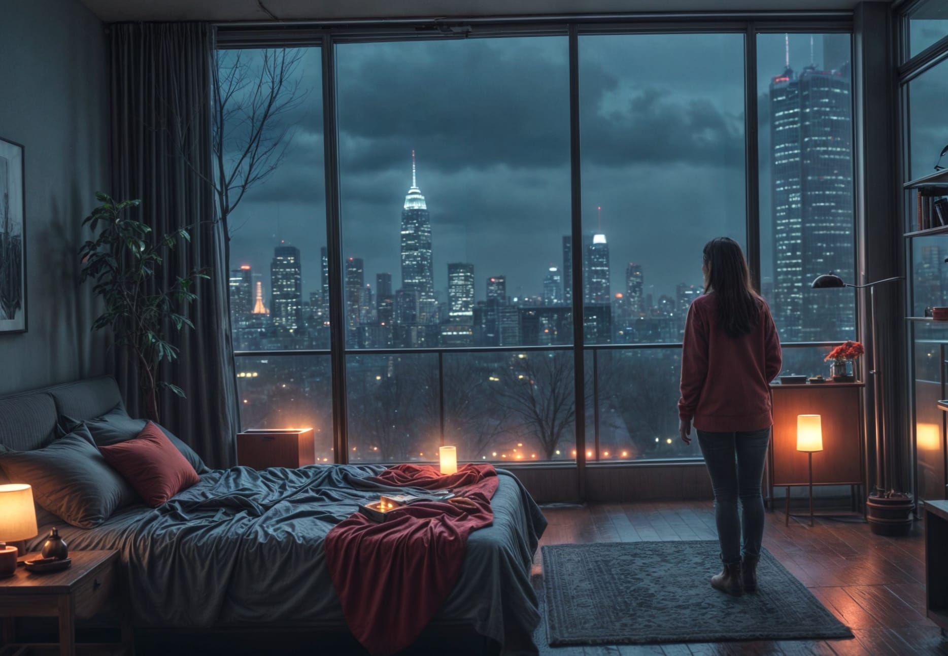 Cozy Apartment City View 2 at 1152 x 864 size wallpapers HD quality