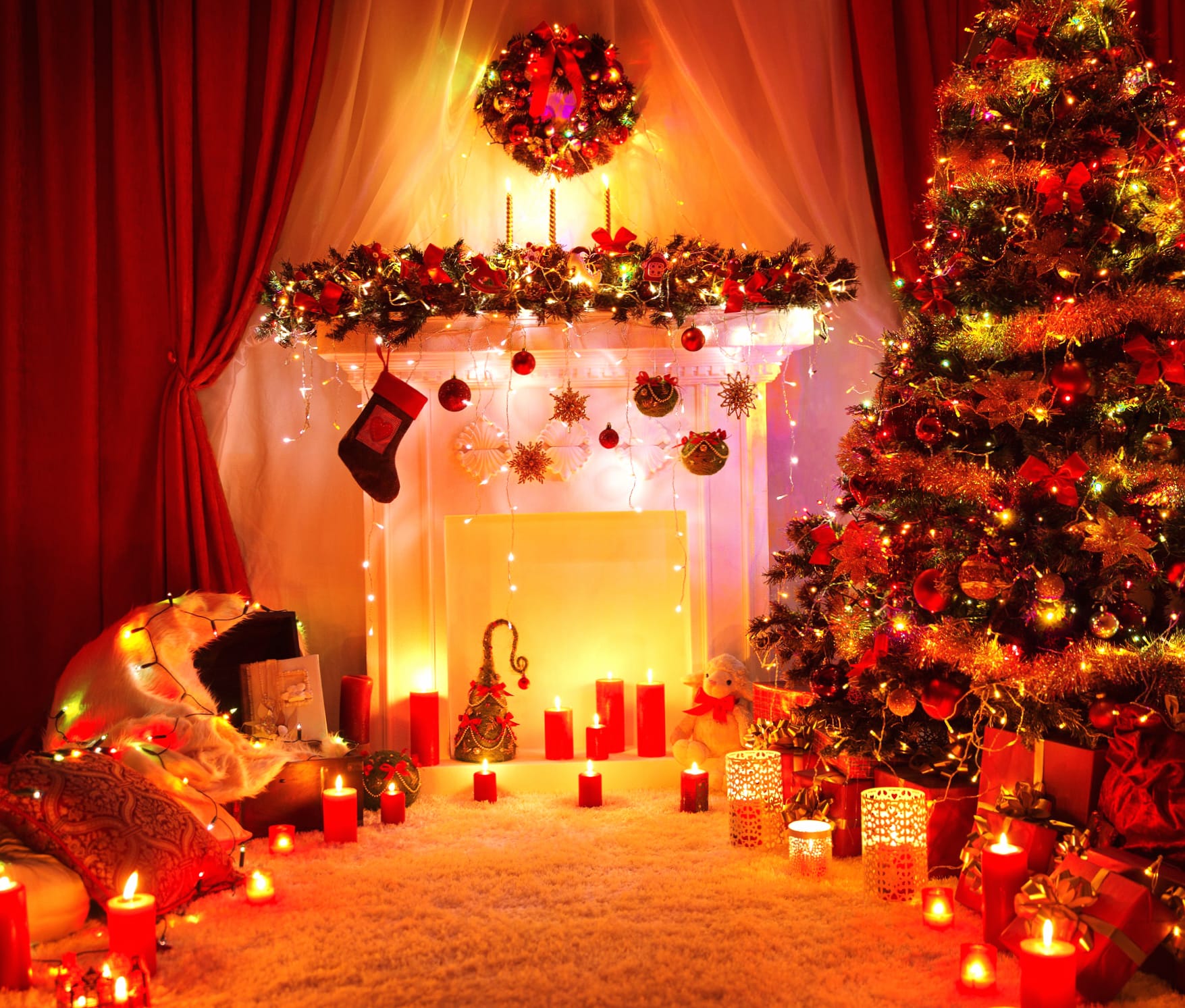 Cozy Christmas Charm of Holiday Cheer wallpapers HD quality