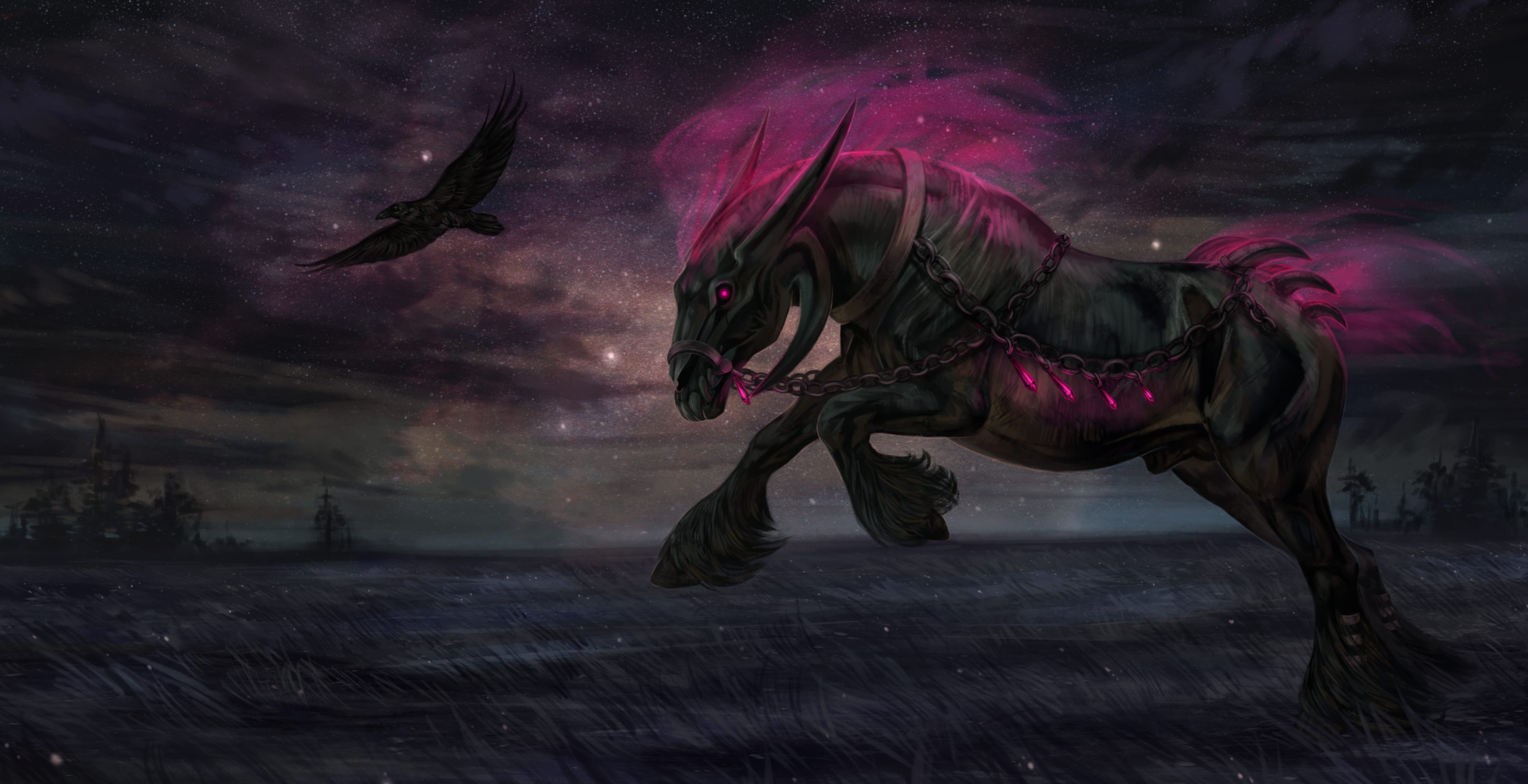 Creepy Night Steed - wallpapers HD Creepy Night Steed - wallpapers HD quality