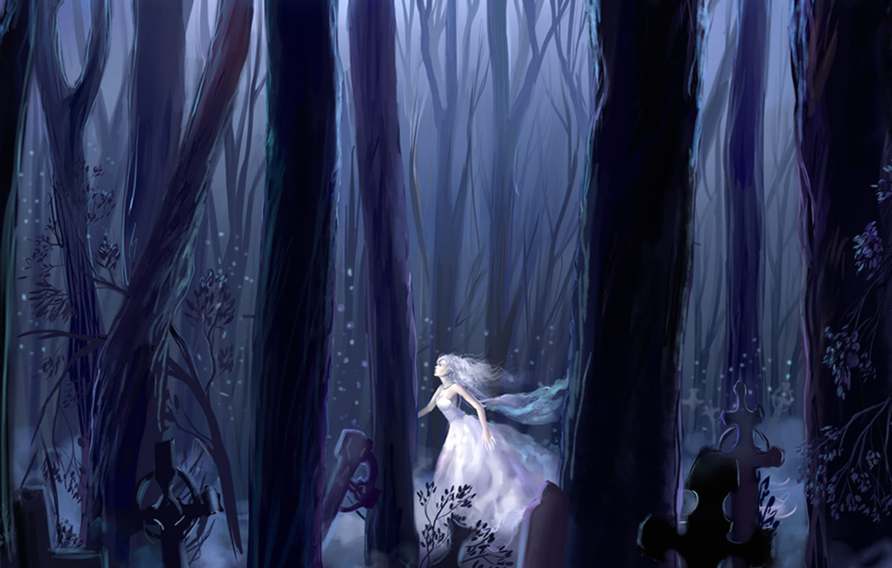 Creepy Spooky Graveyard Cemetery Forest Sadness Dark Woman wallpapers HD Creepy Spooky Graveyard Cemetery Forest Sadness Dark Woman wallpapers HD quality