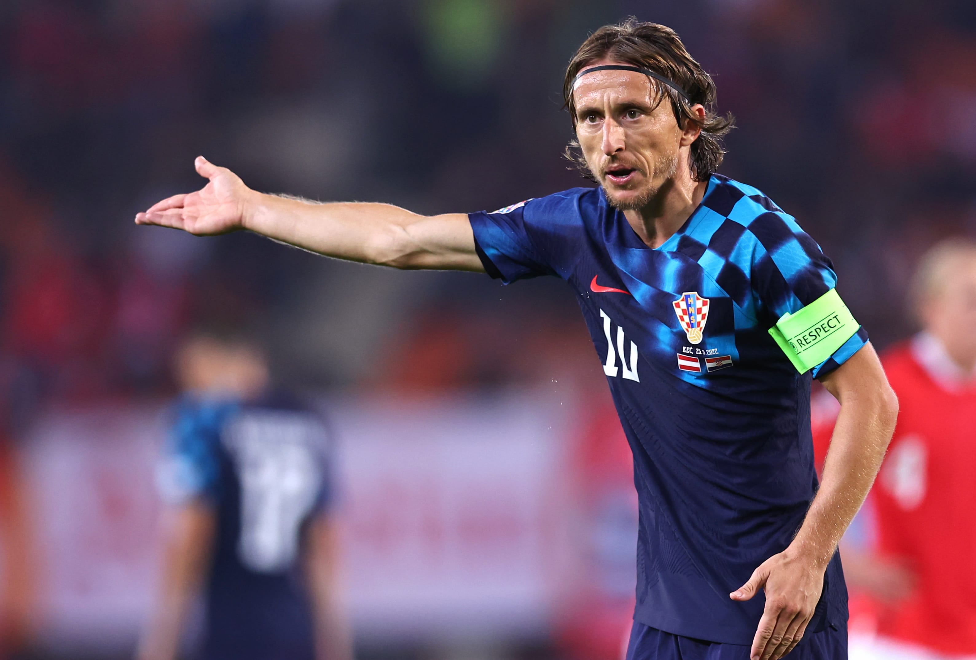 Croatia National Football Team Luka Modric Sports at 2048 x 2048 iPad size wallpapers HD quality