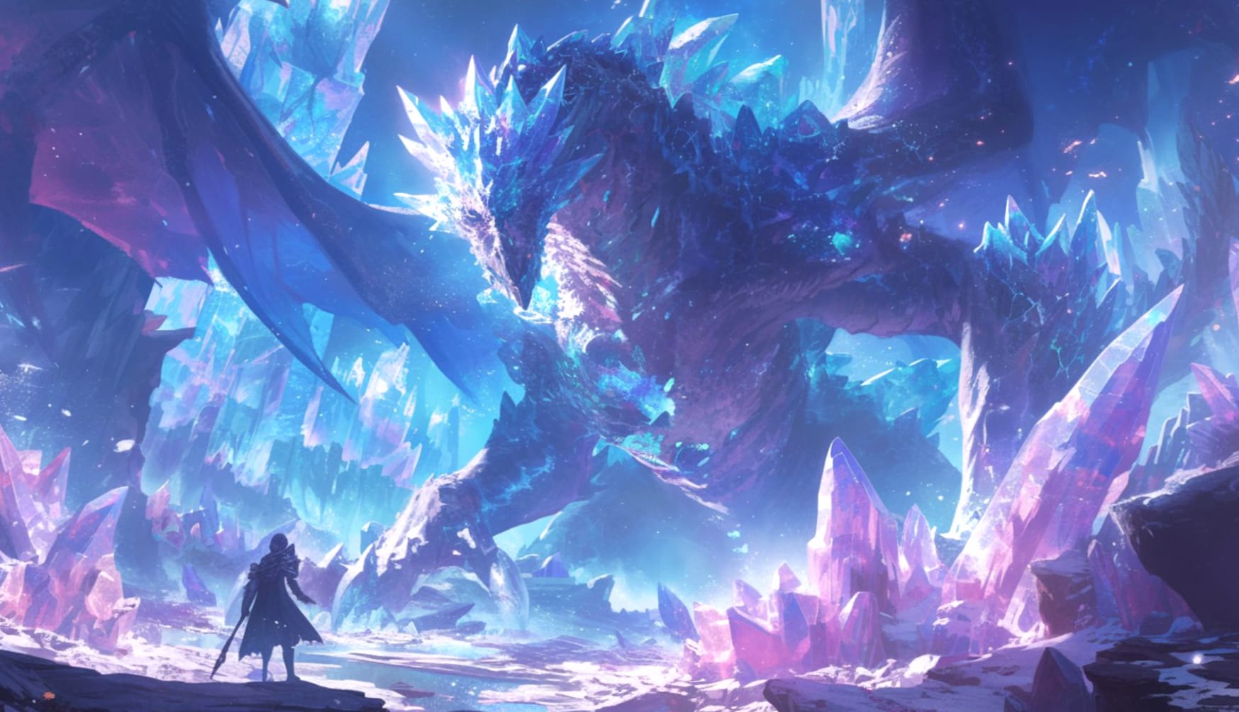 Crystal Dragon at 2560 x 1440 HD size wallpapers HD quality