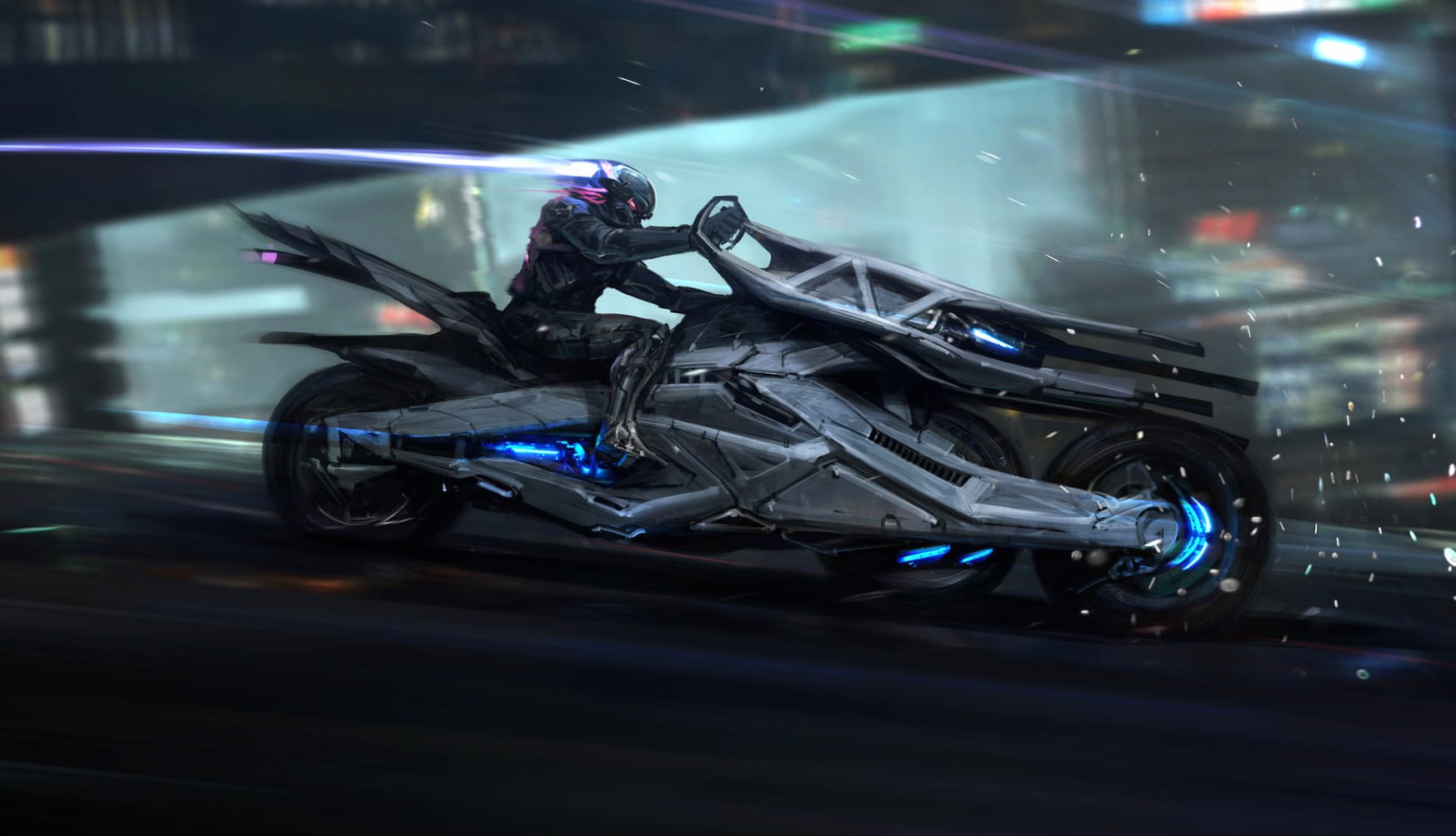 Cyberpunk Future Ride - wallpapers HD quality