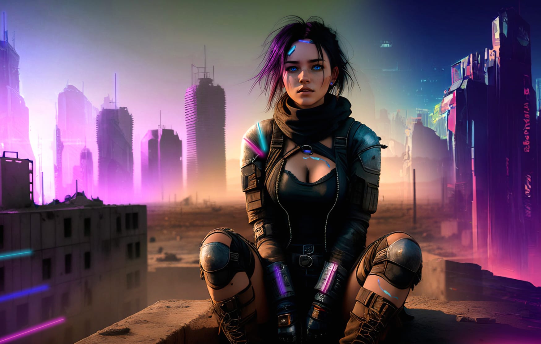 Cyberpunk Girl Sci Fi Cyberpunk wallpapers HD quality