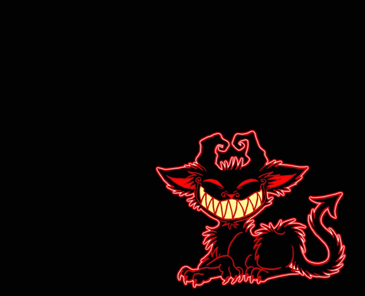 Dark Artistic Devil Cat wallpapers HD quality