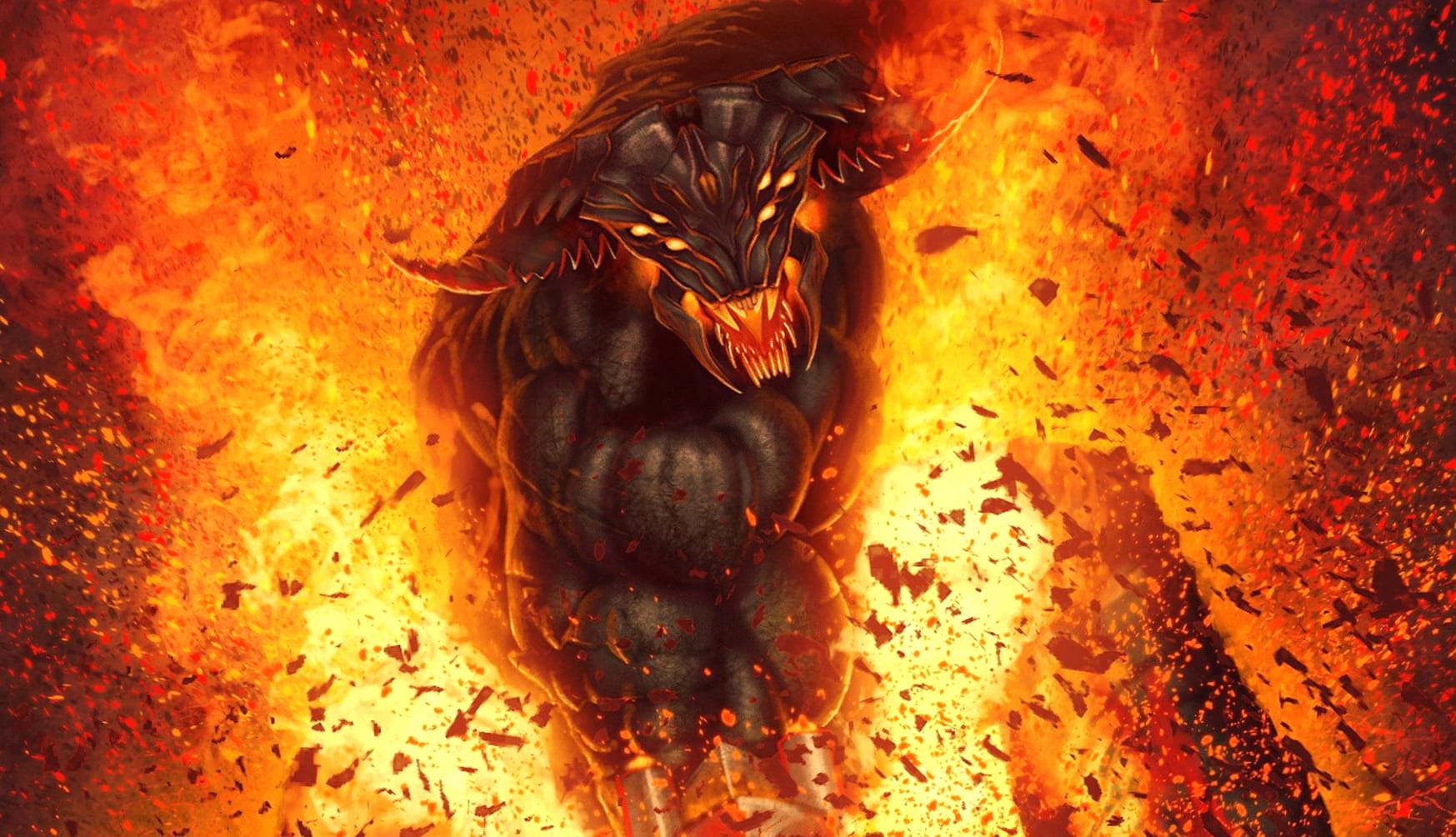 Dark Demon Inferno - at 1024 x 1024 iPad size wallpapers HD quality