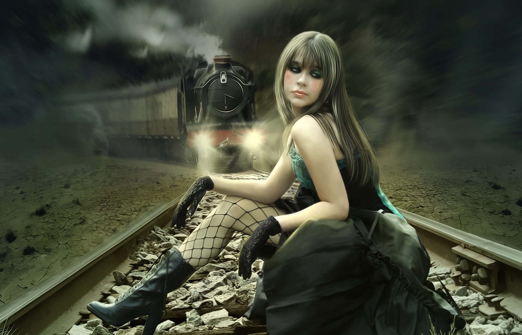 Dark Emo Train at 1280 x 720 HD size wallpapers HD quality