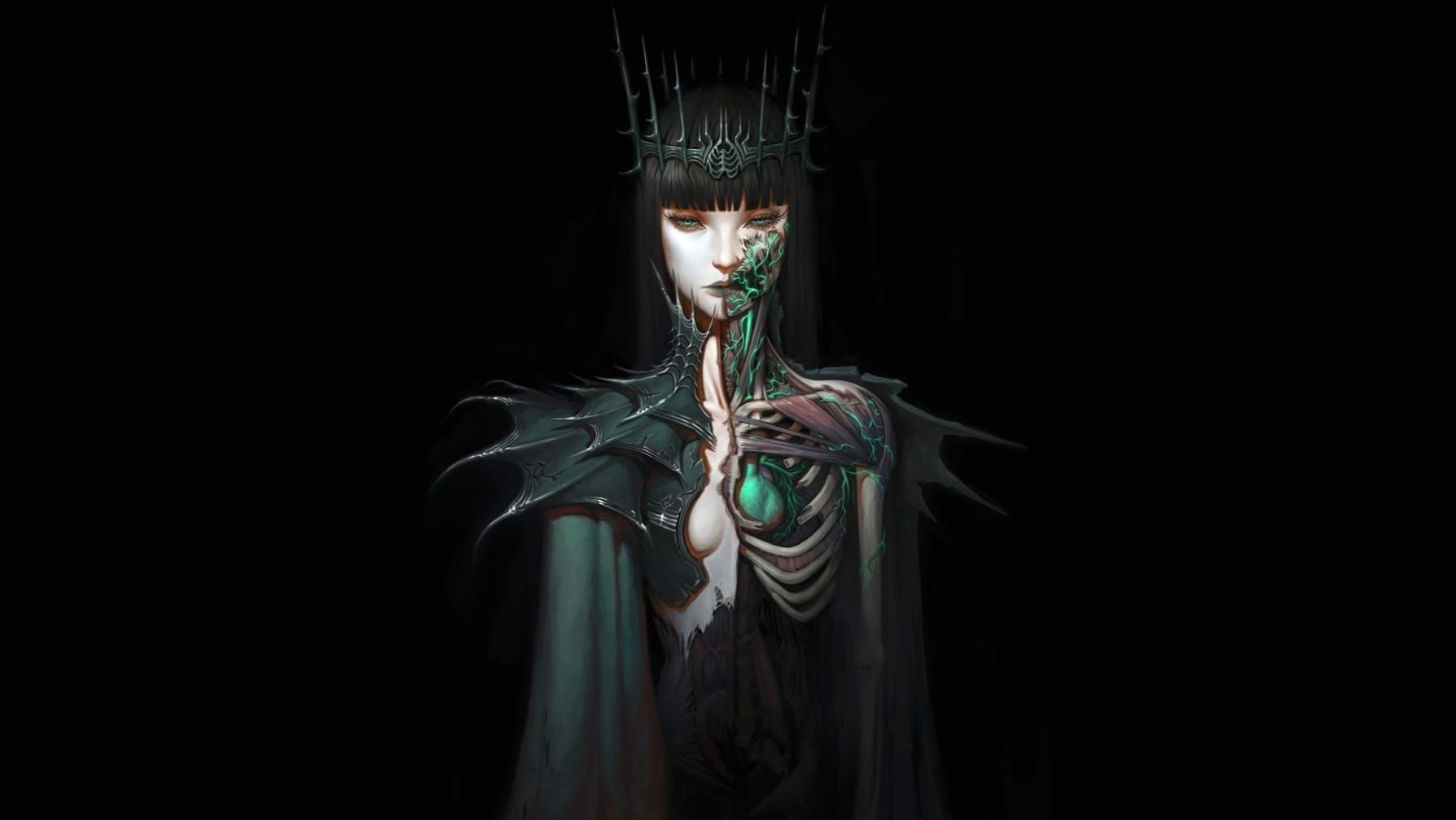 Dark Fantasy Demon Enigmatic at 2048 x 2048 iPad size wallpapers HD quality