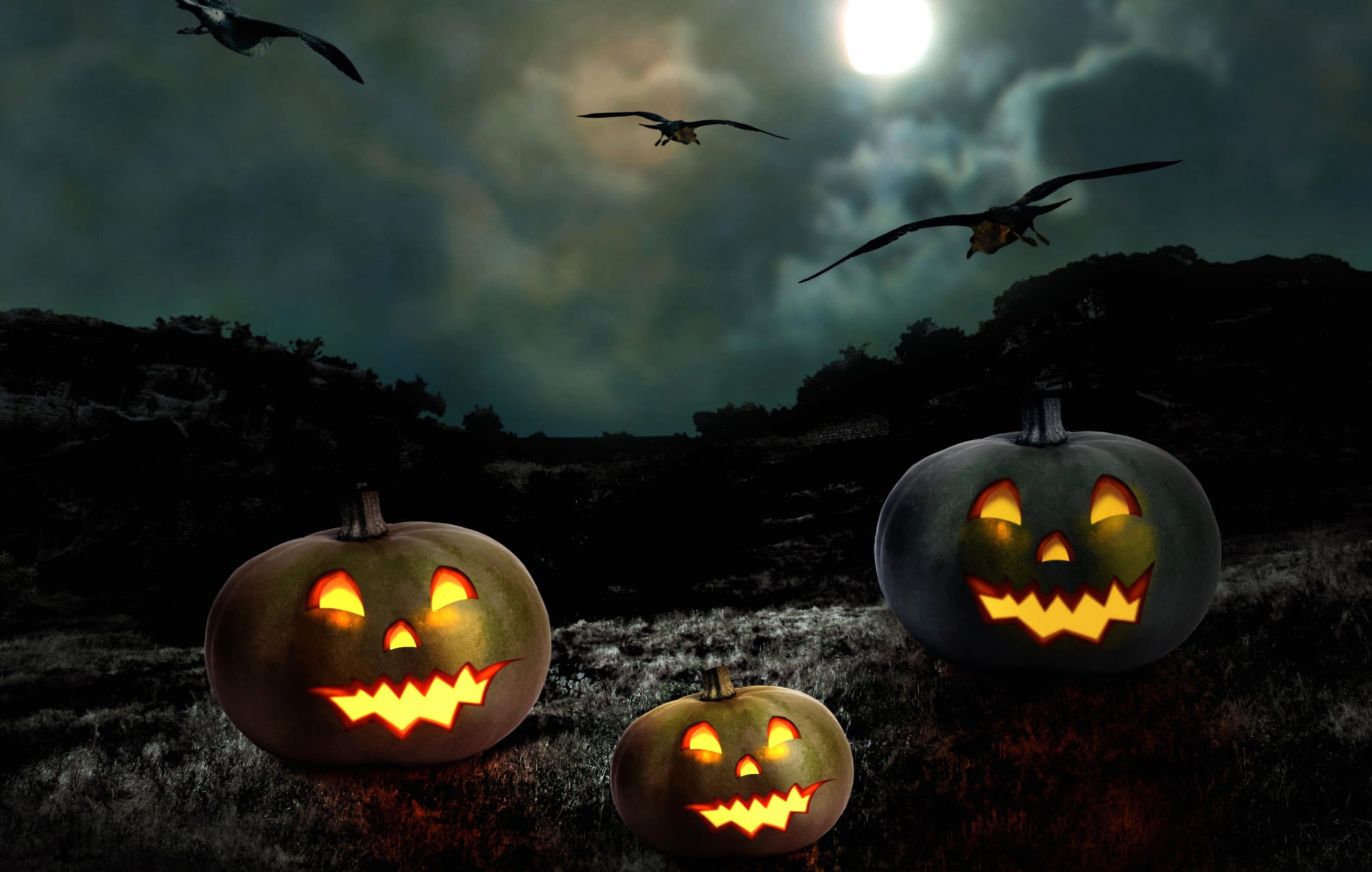 Dark Holiday Halloween at 1024 x 1024 iPad size wallpapers HD quality