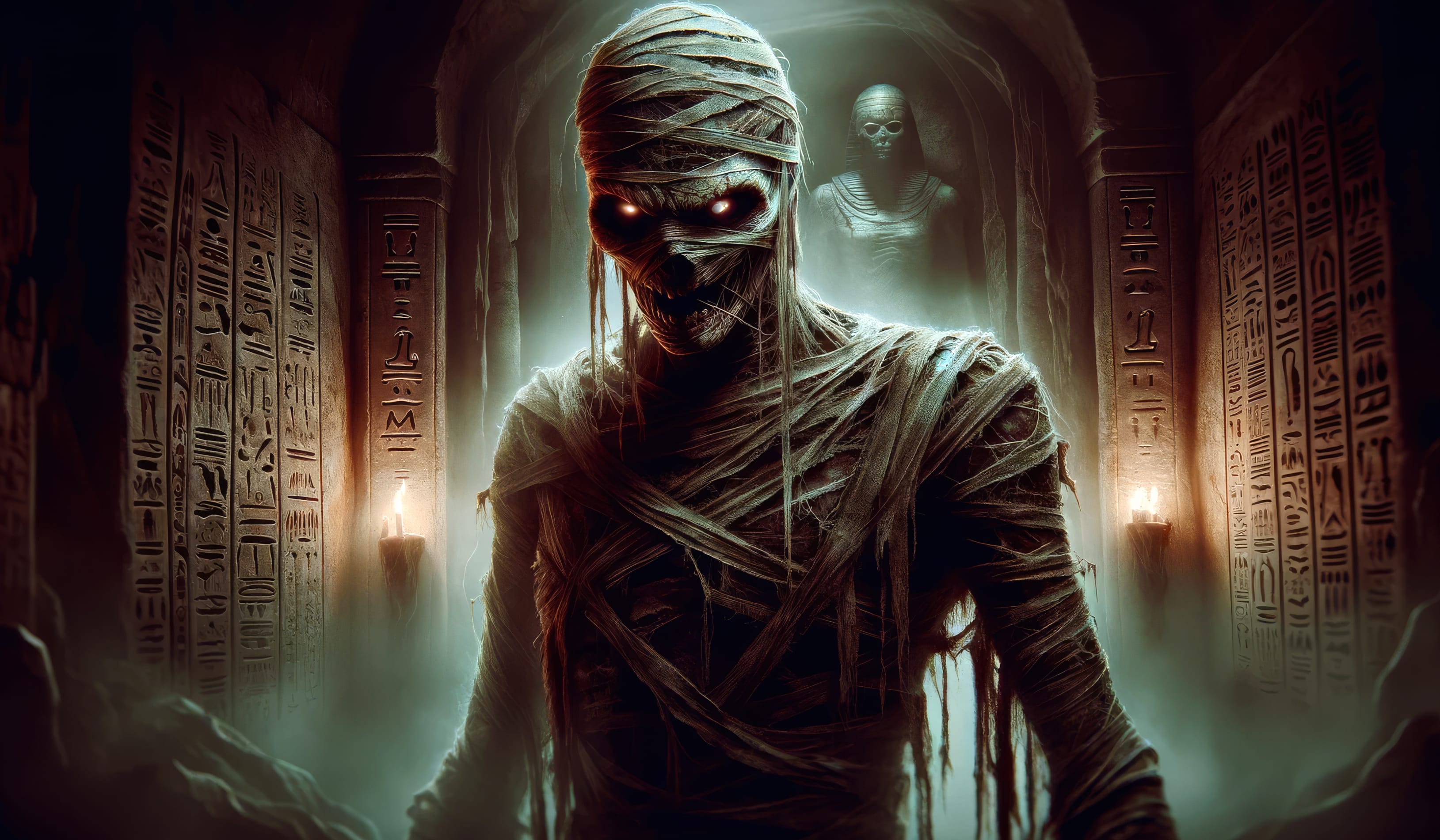 Dark Mummy Creature at 1024 x 1024 iPad size wallpapers HD quality