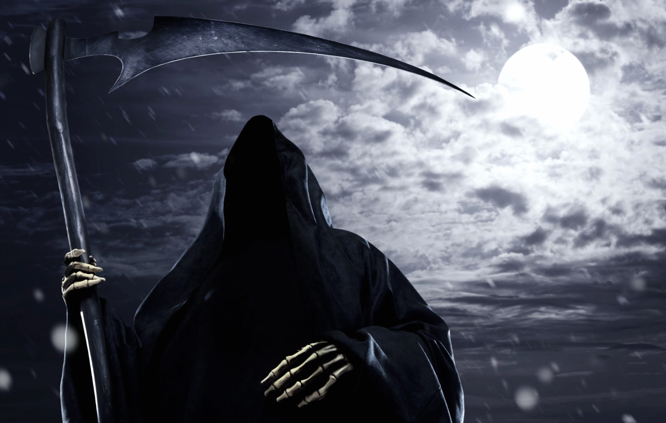 Dark of the Grim Reaper at Moonlight wallpapers HD quality