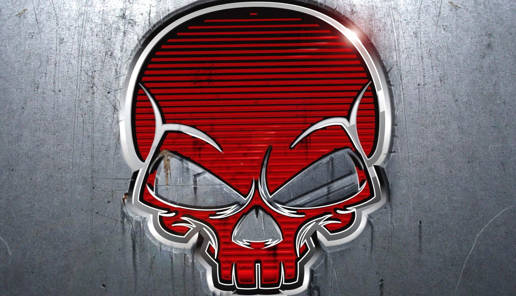 Dark Skull Bold and Striking Design at 2048 x 2048 iPad size wallpapers HD quality