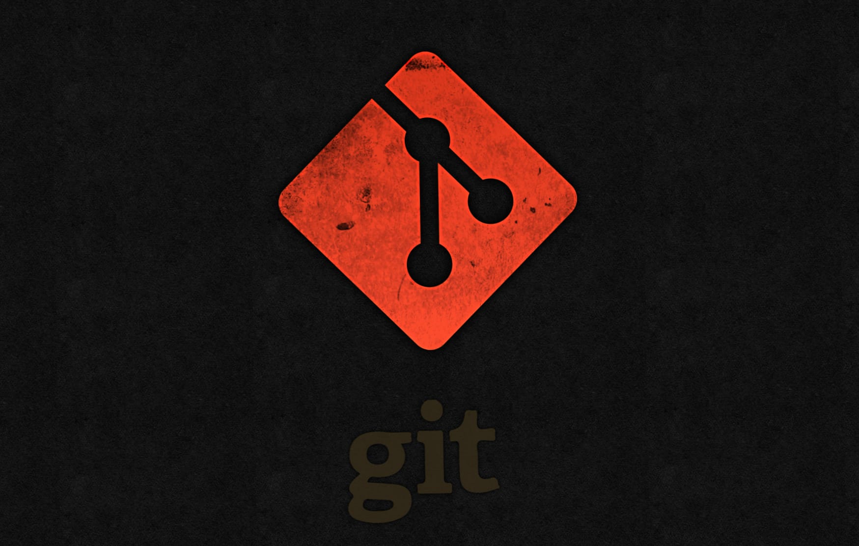 Dark Themed Git Logo for Developers wallpapers HD quality