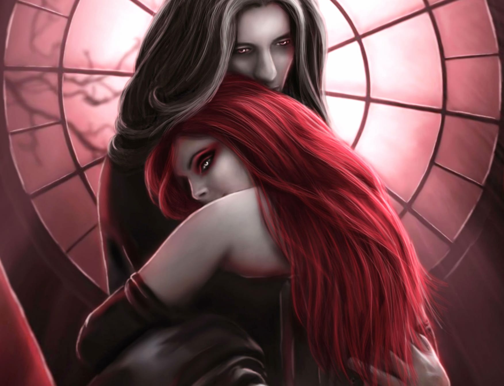 Dark Vampire Embrace - wallpapers HD quality