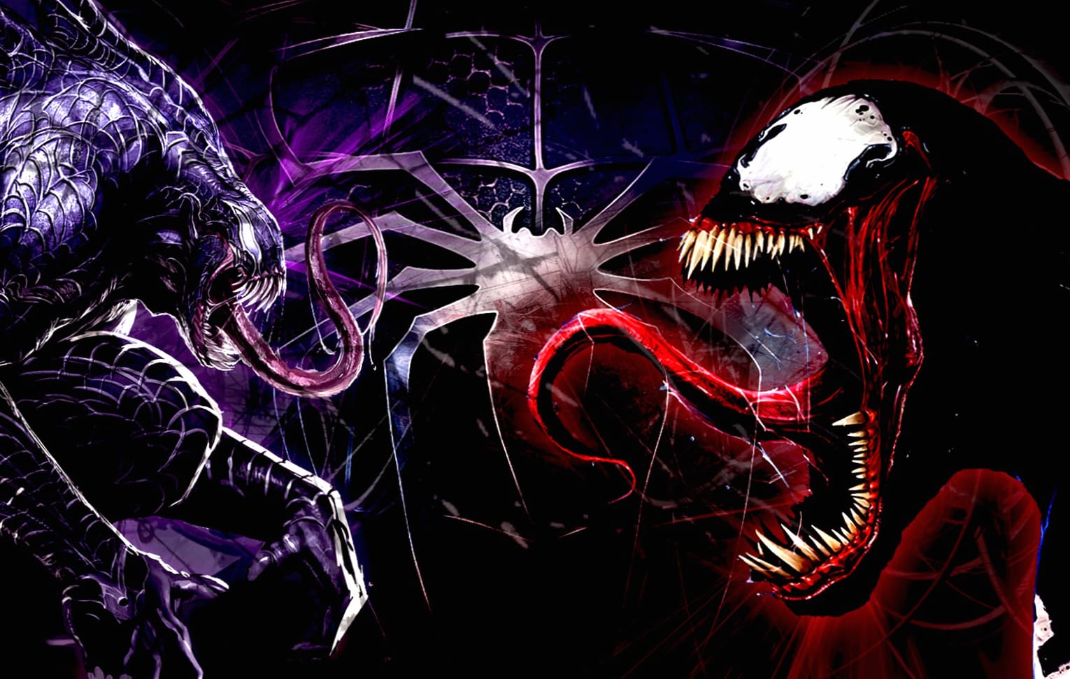 Dark Venom & Spider Man wallpapers HD quality