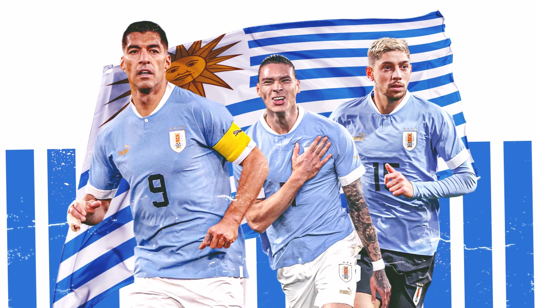 Darwin Núñez Luis Suárez Federico Valverde Uruguay National Football Team Sports wallpapers HD Darwin Núñez Luis Suárez Federico Valverde Uruguay National Football Team Sports wallpapers HD quality