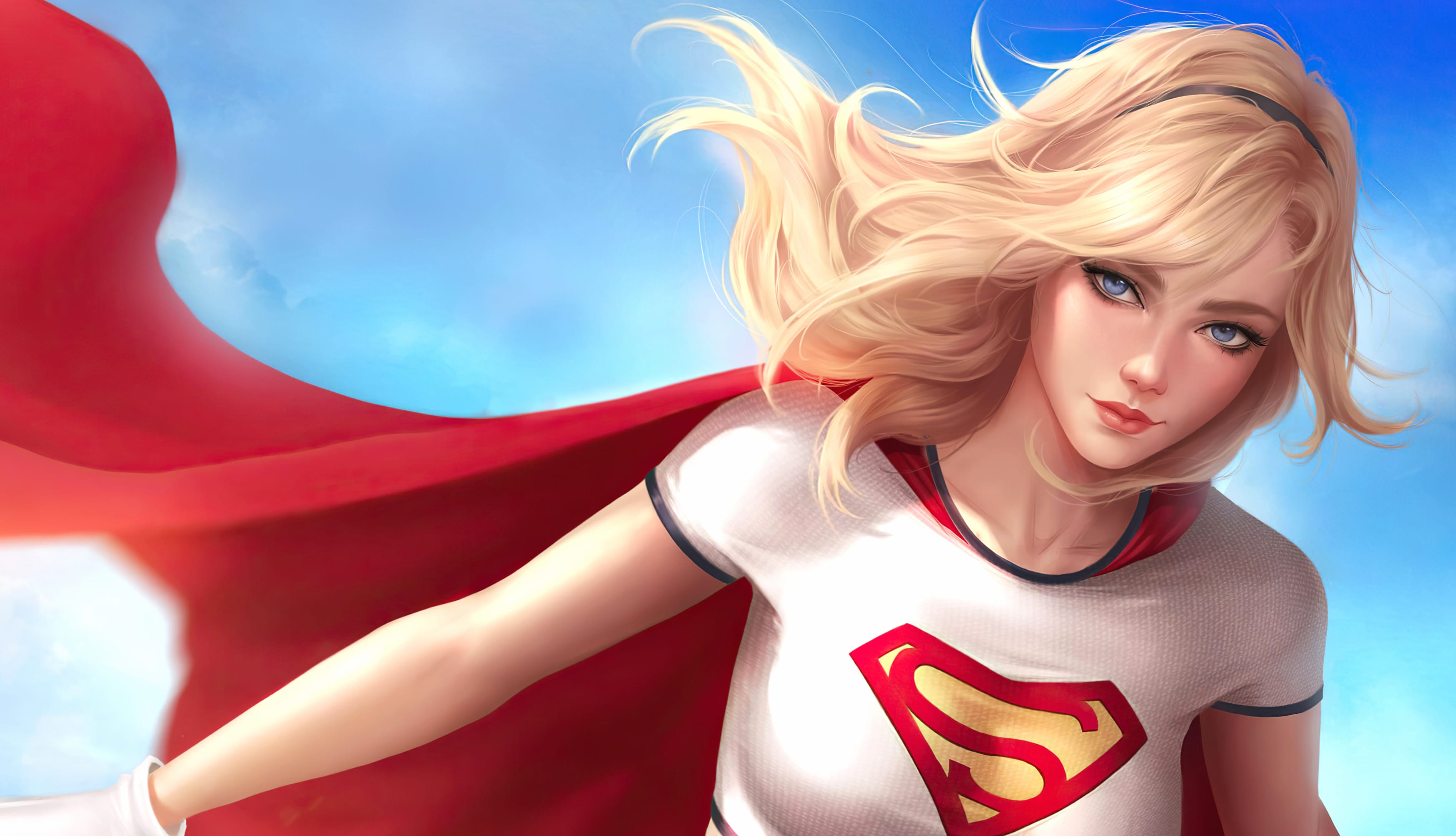 DC Comics Blue Eyes Blonde Comic Supergirl wallpapers HD quality