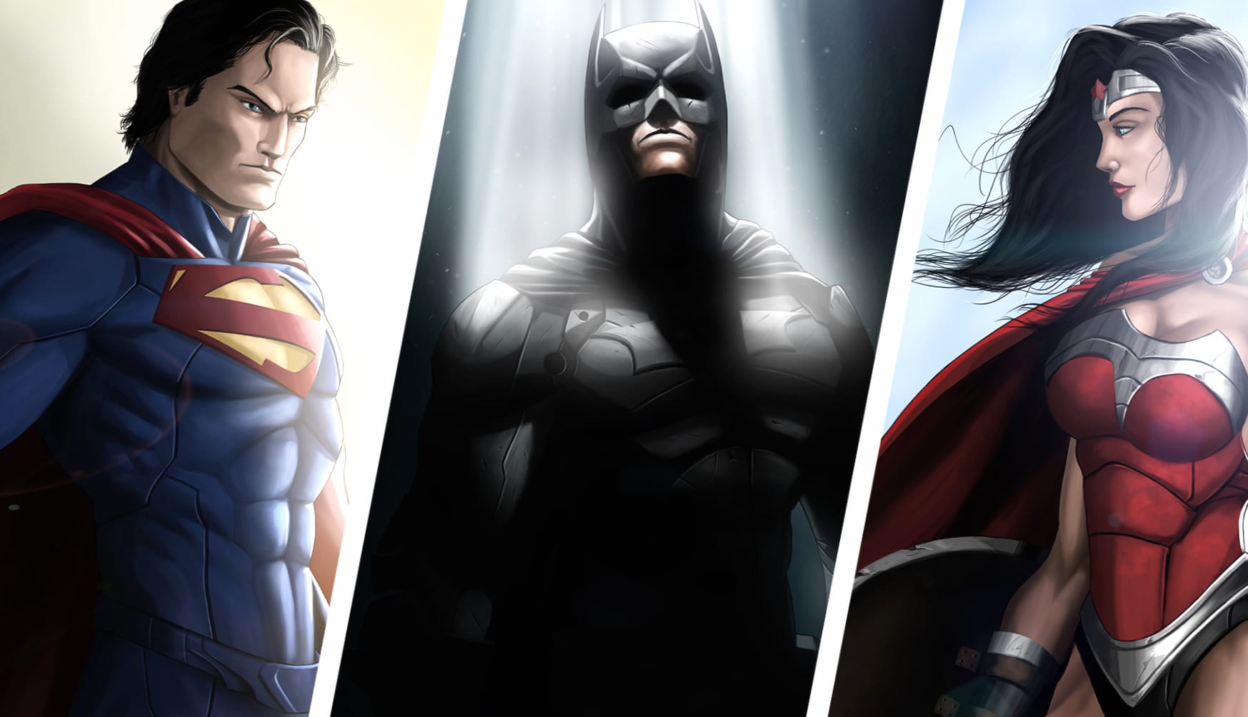 DC Comics Superhero Wonder Woman, Superman & Batman Unite wallpapers HD quality