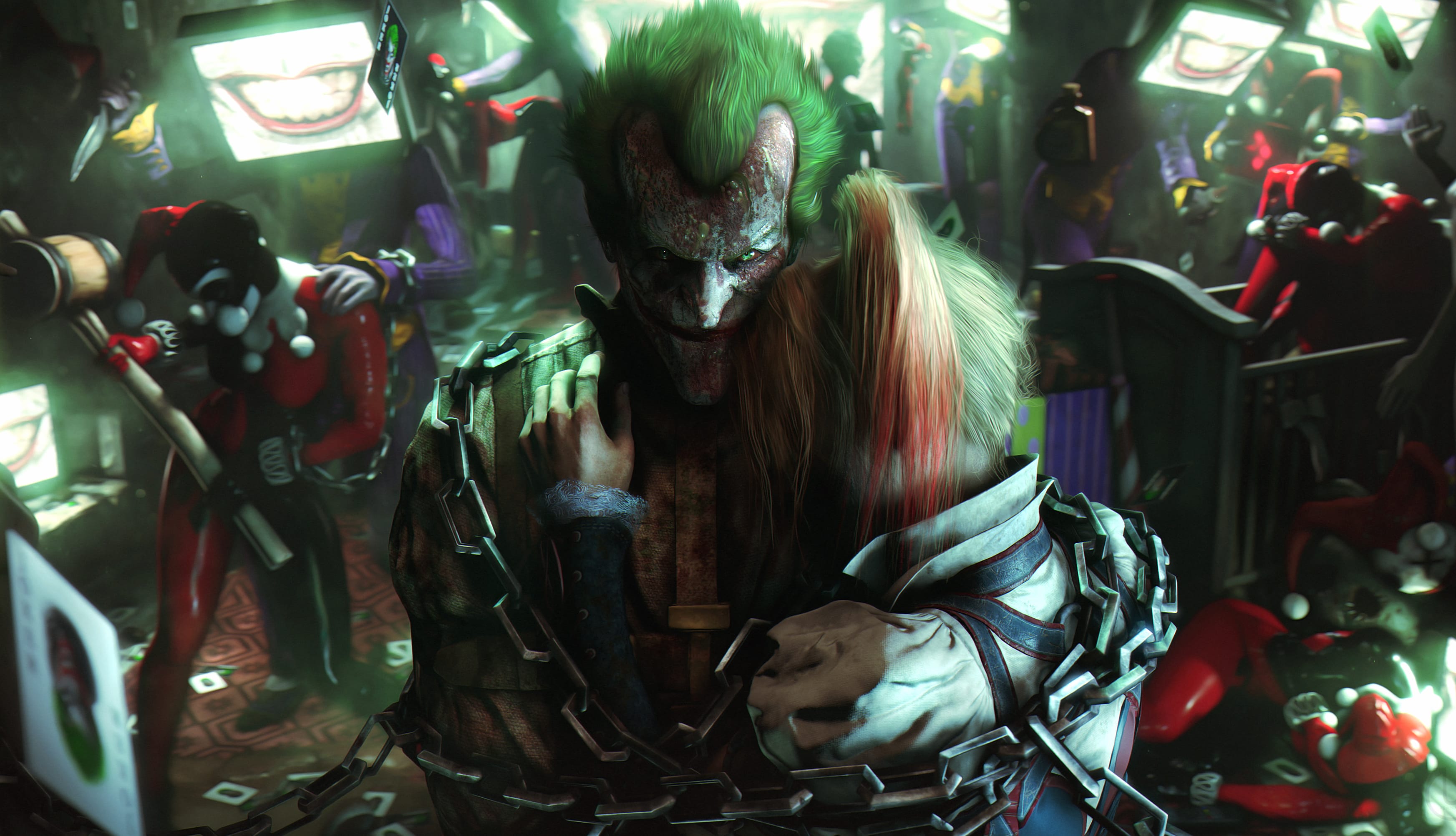 DC Comics Ultra Harley Quinn and Joker wallpapers HD quality