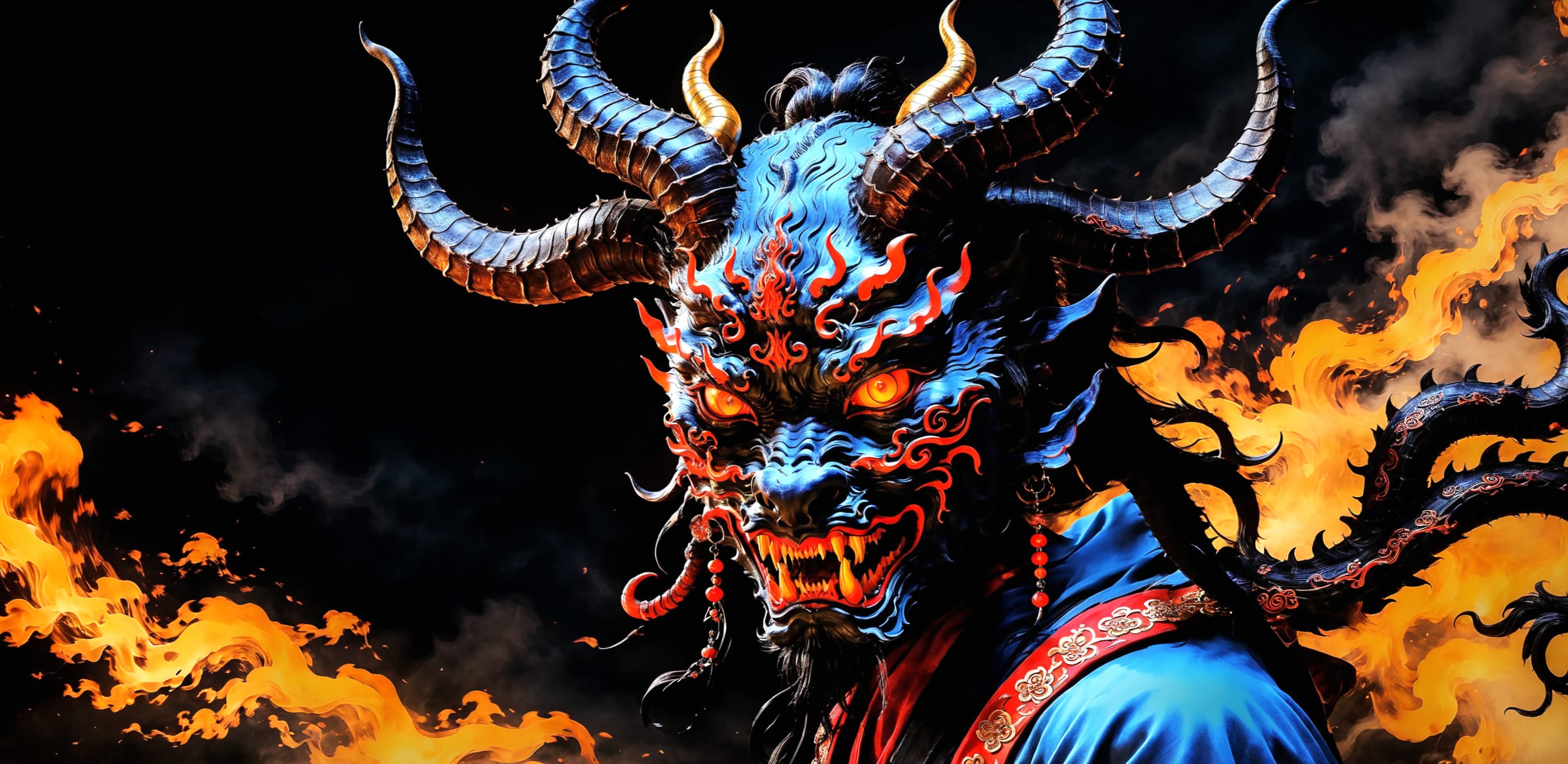 demon evil character digital artwork comic at 1536 x 864 HD size wallpapers HD quality