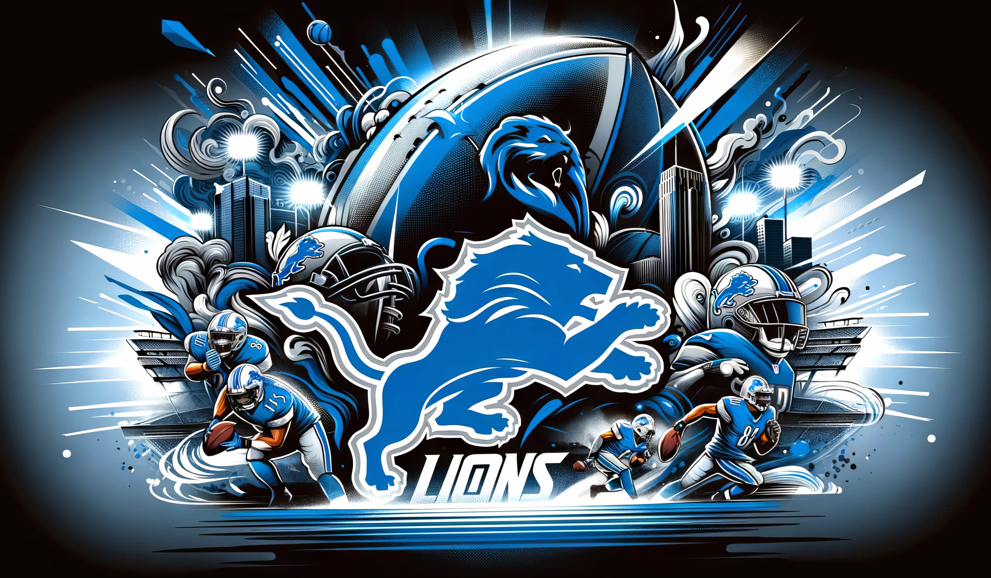 Detroit Lions NFL Football Team Wallpaper at 640 x 960 iPhone 4 size wallpapers HD quality