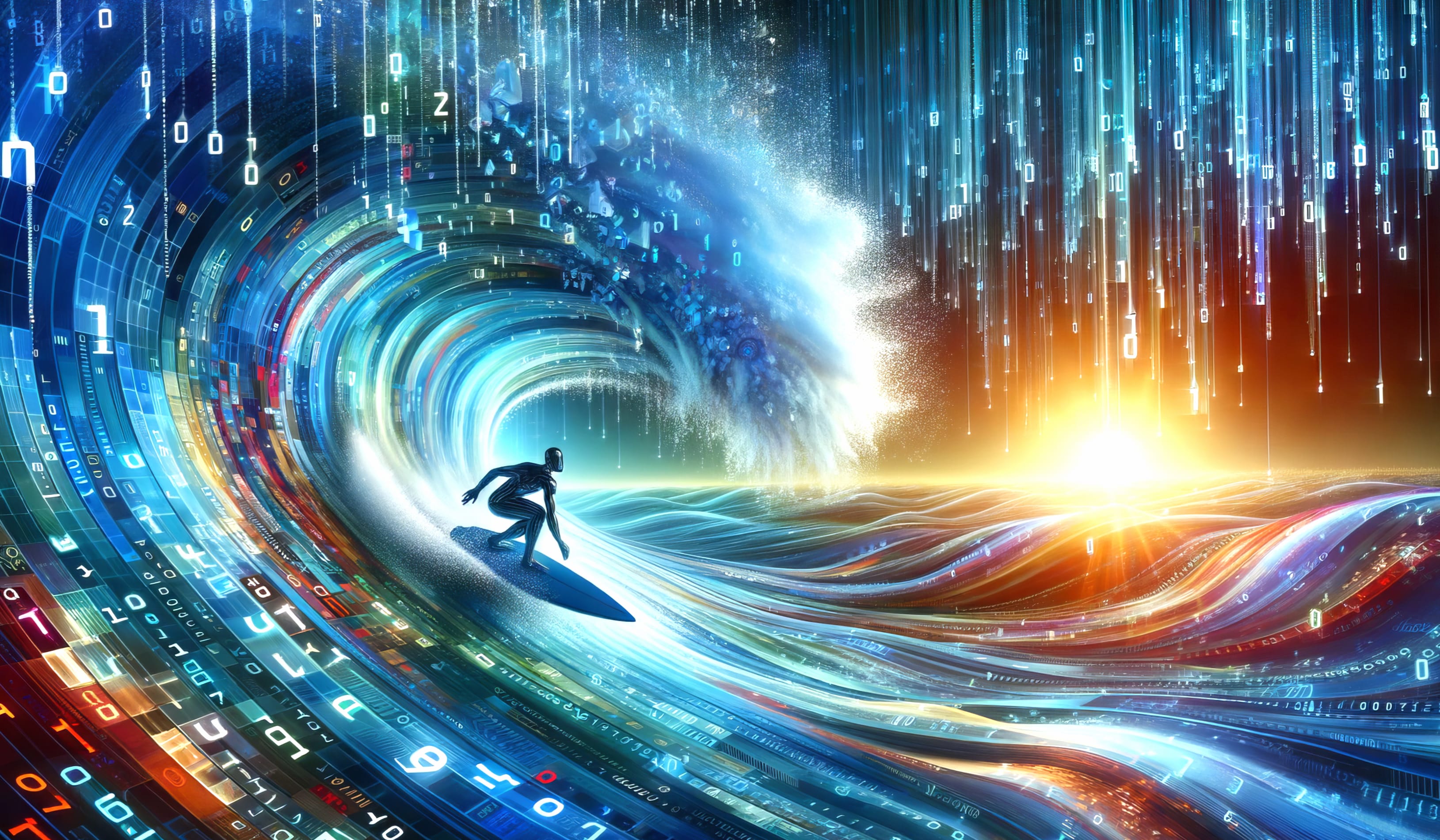 Digital Surfing in Cyberspace - HD Technology Wallpaper wallpapers HD quality