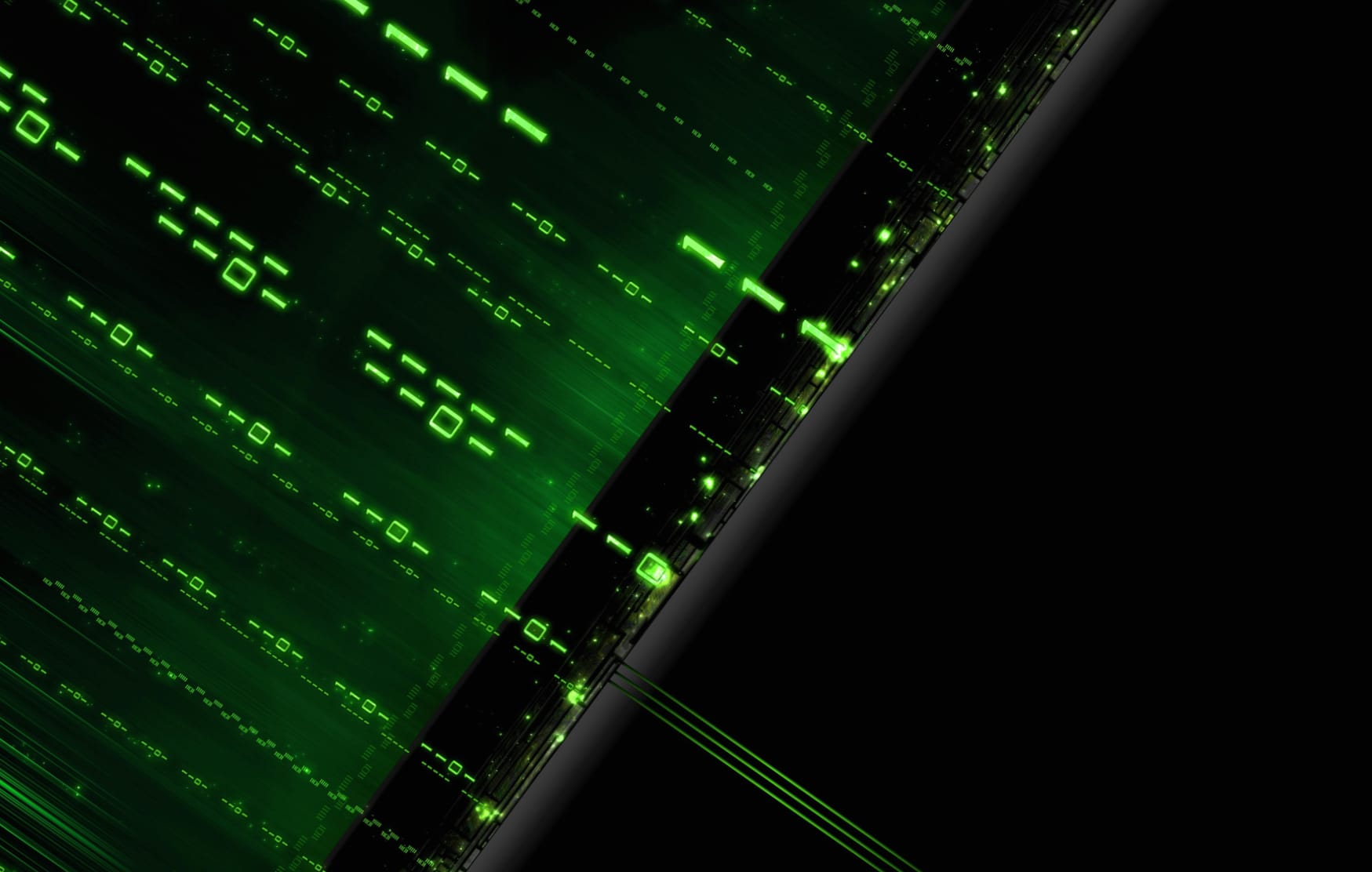 Digital Waves of Binary Technology at 640 x 1136 iPhone 5 size wallpapers HD quality