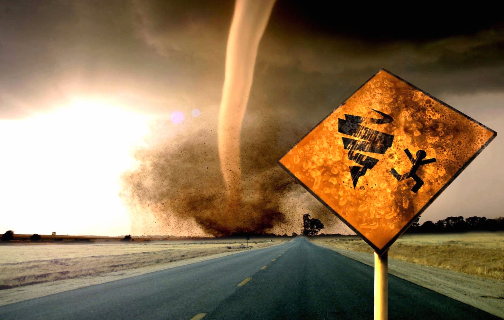 Dramatic Tornado Photography Manipulation wallpapers HD quality