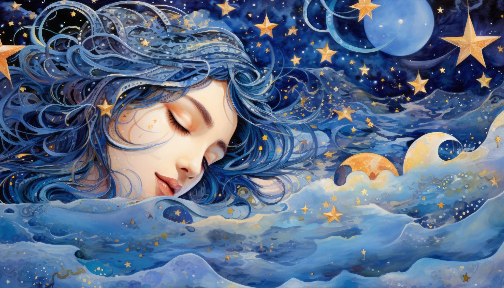 Dream of a Starry Night Wallpaper wallpapers HD quality