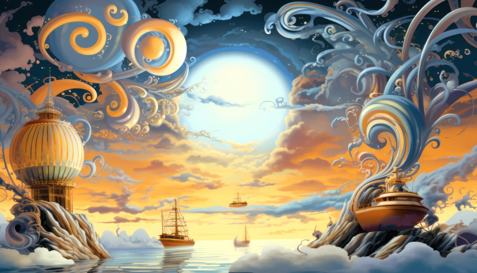 Dreamy Style Illustration Wallpaper at 640 x 960 iPhone 4 size wallpapers HD quality