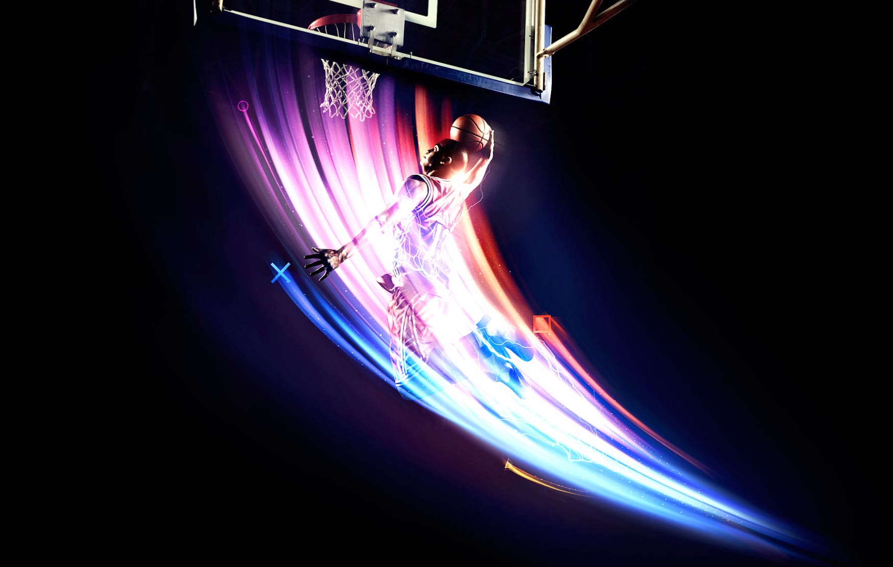 Dynamic Basketball at 1600 x 1200 size wallpapers HD quality