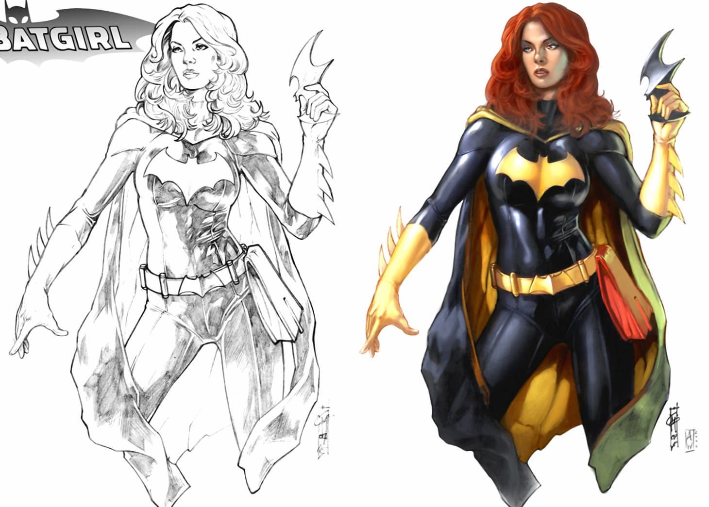 Dynamic Batgirl Comic Style Art at 1600 x 900 HD size wallpapers HD quality