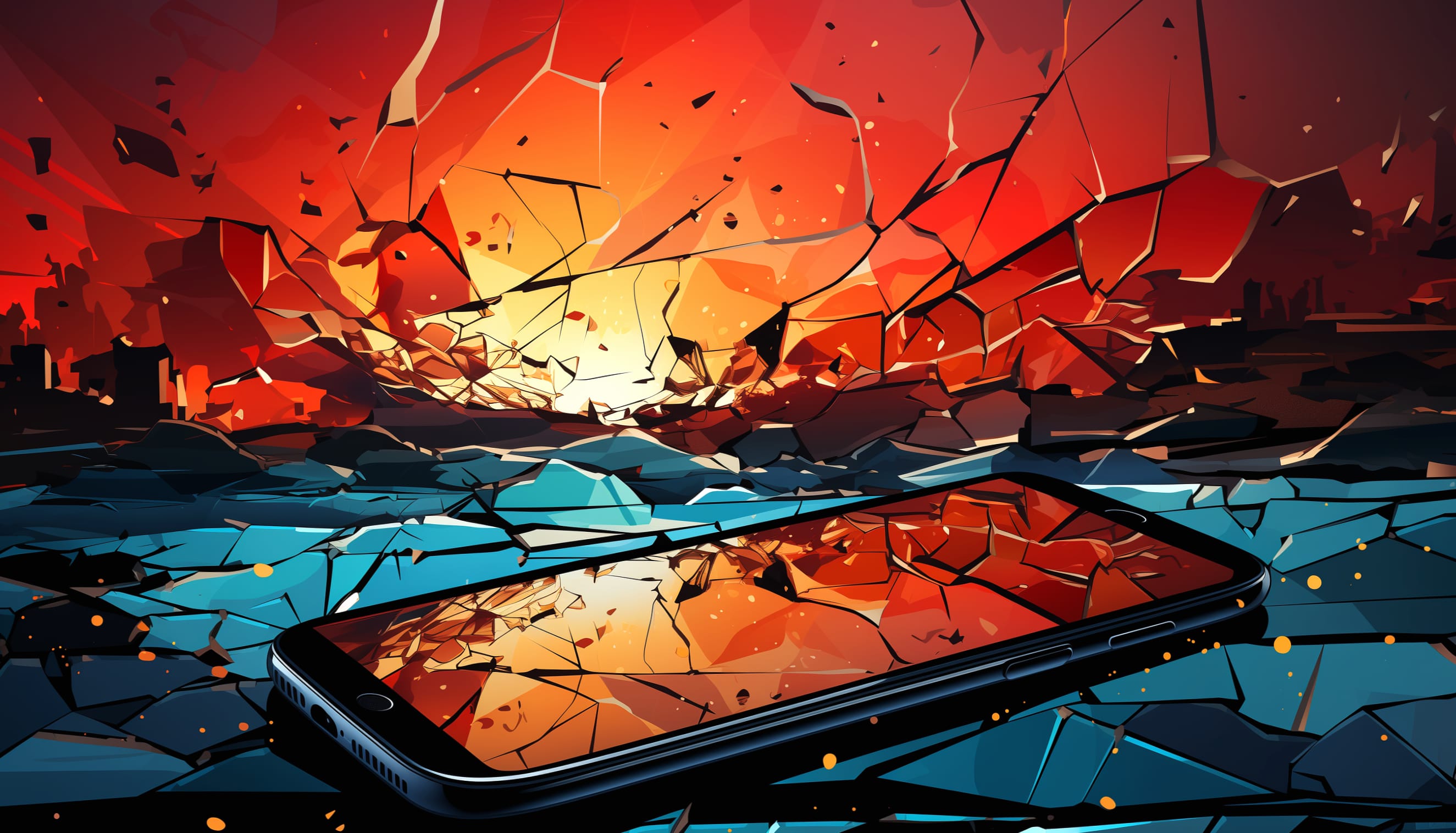 Dynamic Cracked Screen wallpapers HD quality