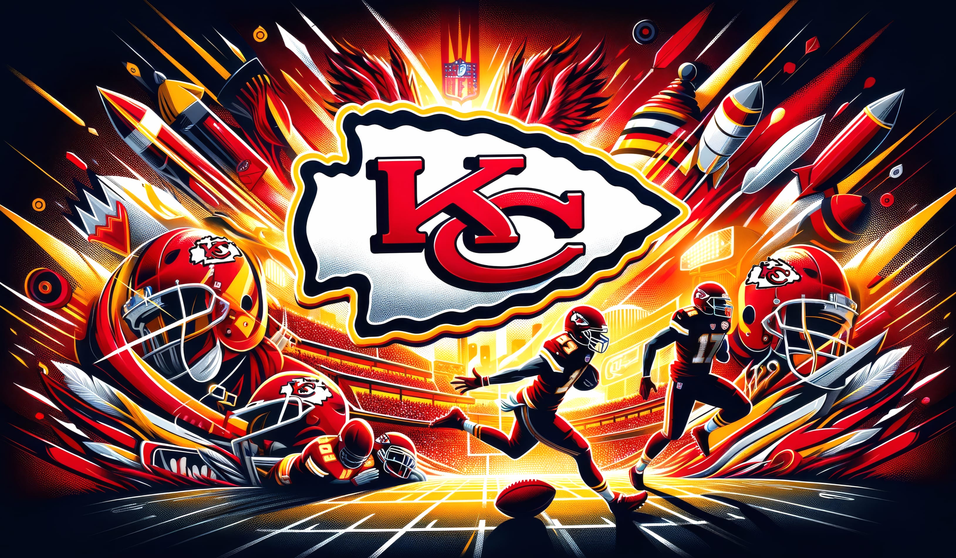 Dynamic Kansas City Chiefs Super Bowl wallpapers HD quality